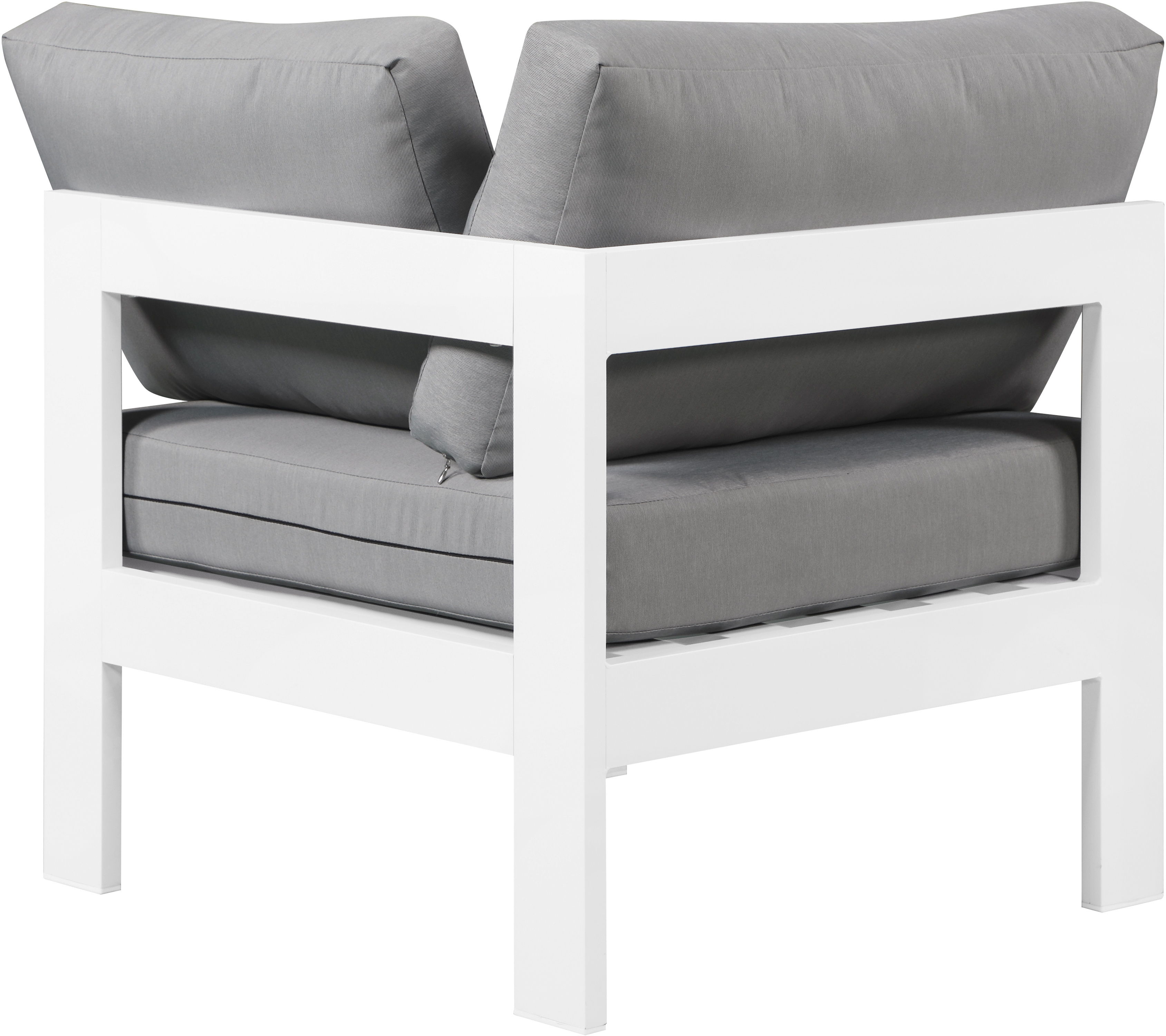 Nizuc - Outdoor Patio Corner Chair - Gray
