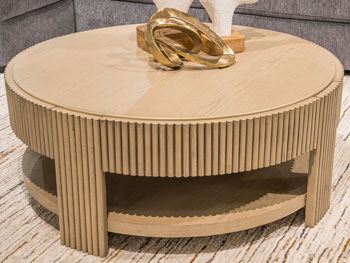 Zaninport – Round Cocktail Table – Bisque