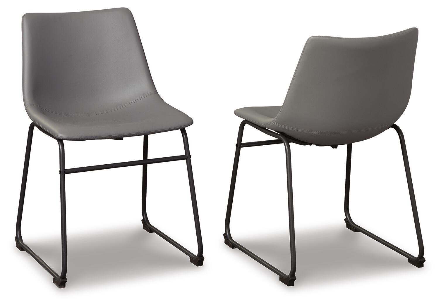 Centiar – Dining UPH Side Chair (Set of 2) – Gray