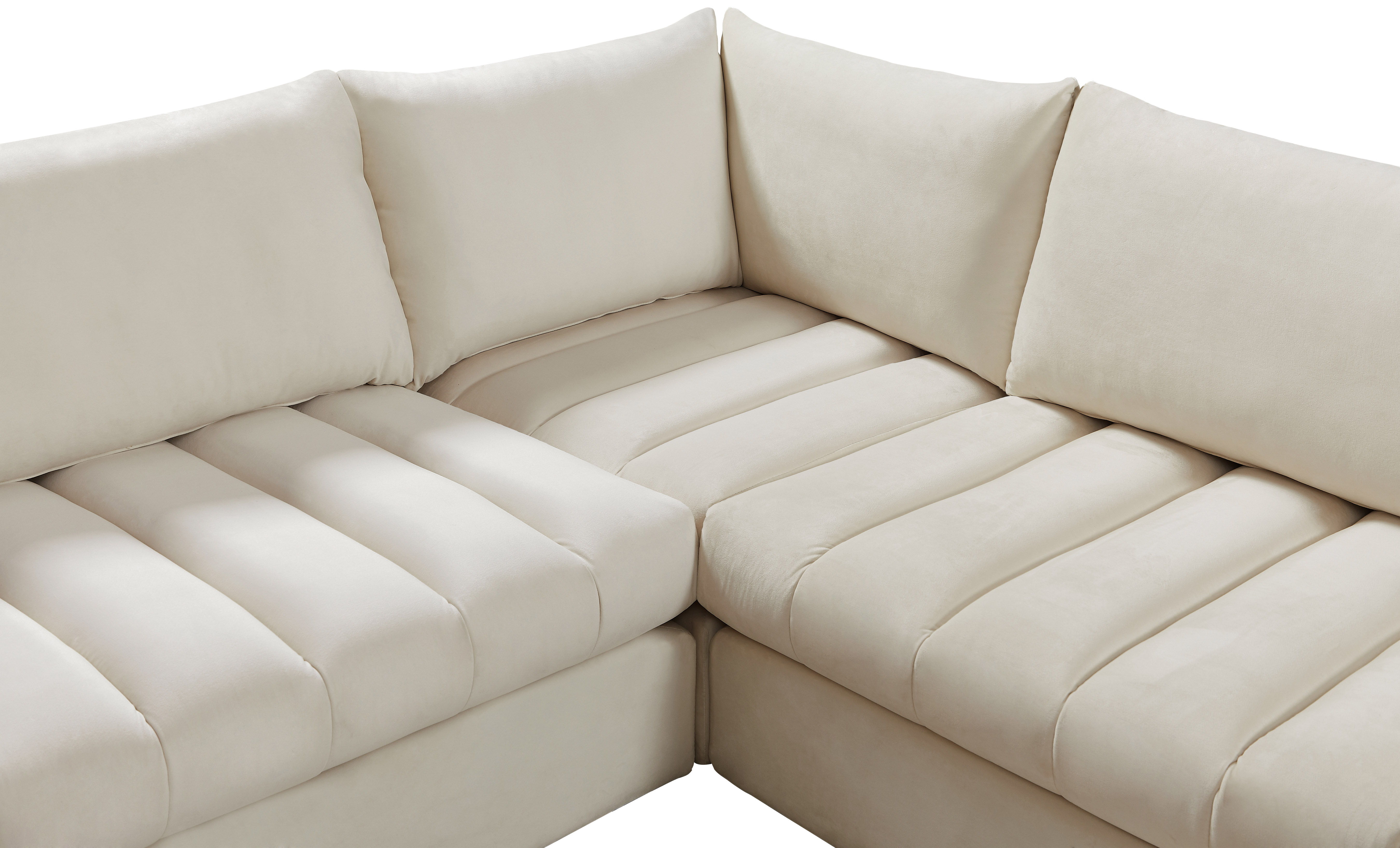 Jacob - Modular U-Shaped Sectional 7 Piece - Cream