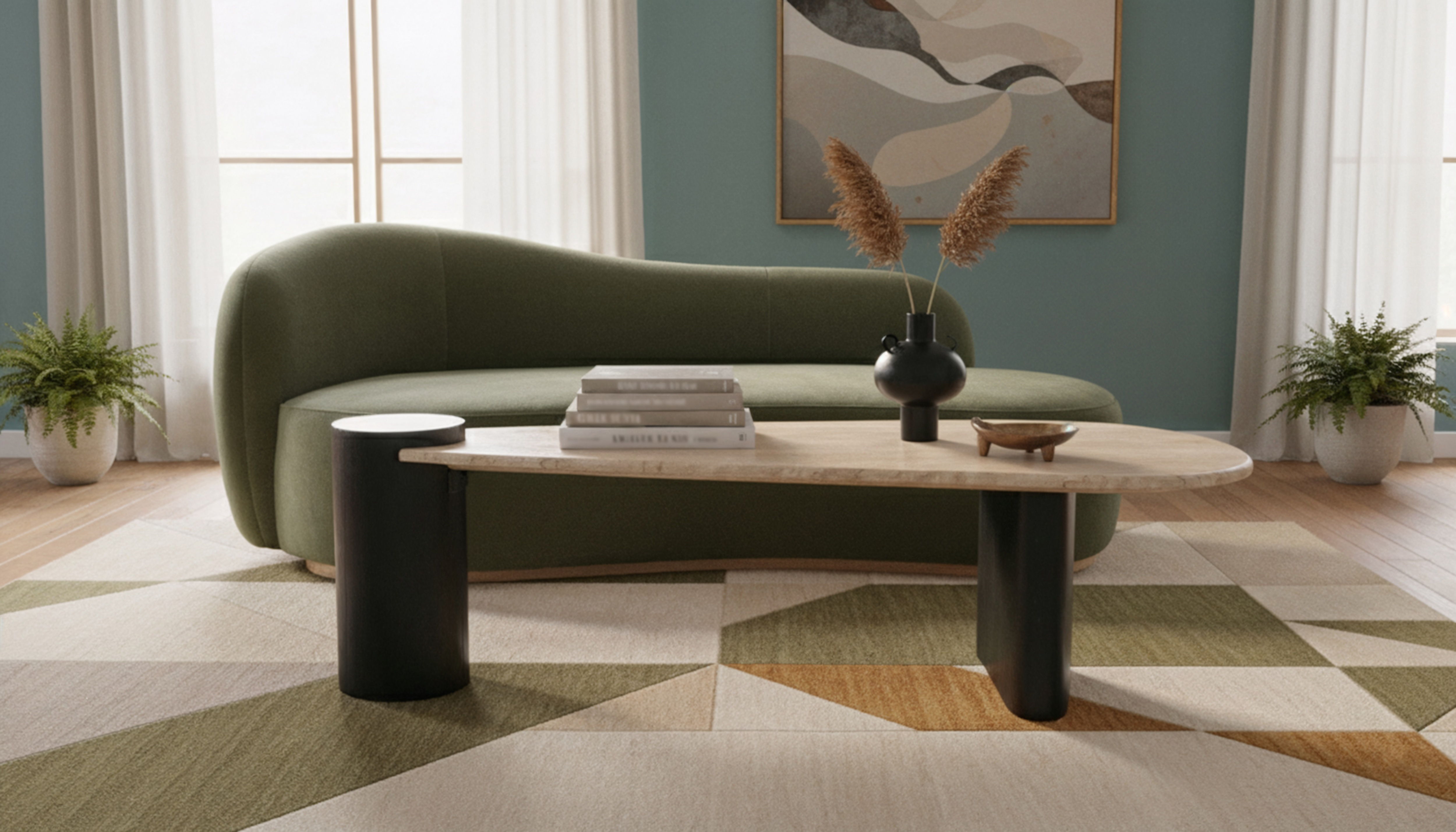 Taverna - Coffee Table - Natural / Black