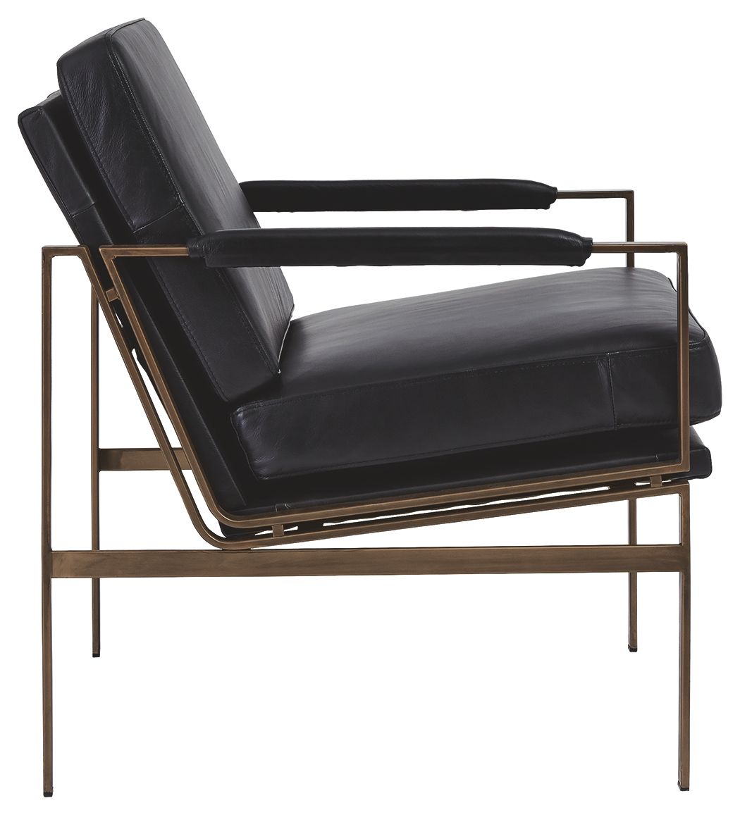 Ashley Furniture Puckman - Accent Chair - Black - Image 6
