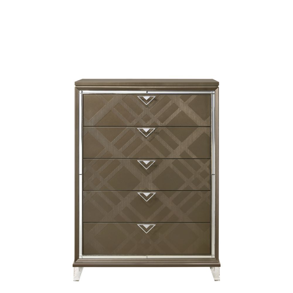 Skylar - Chest - Dark Champagne, dark brown, view 2