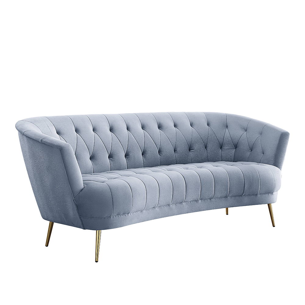 Bayram - Sofa - Light Gray Velvet, light gray, view 2
