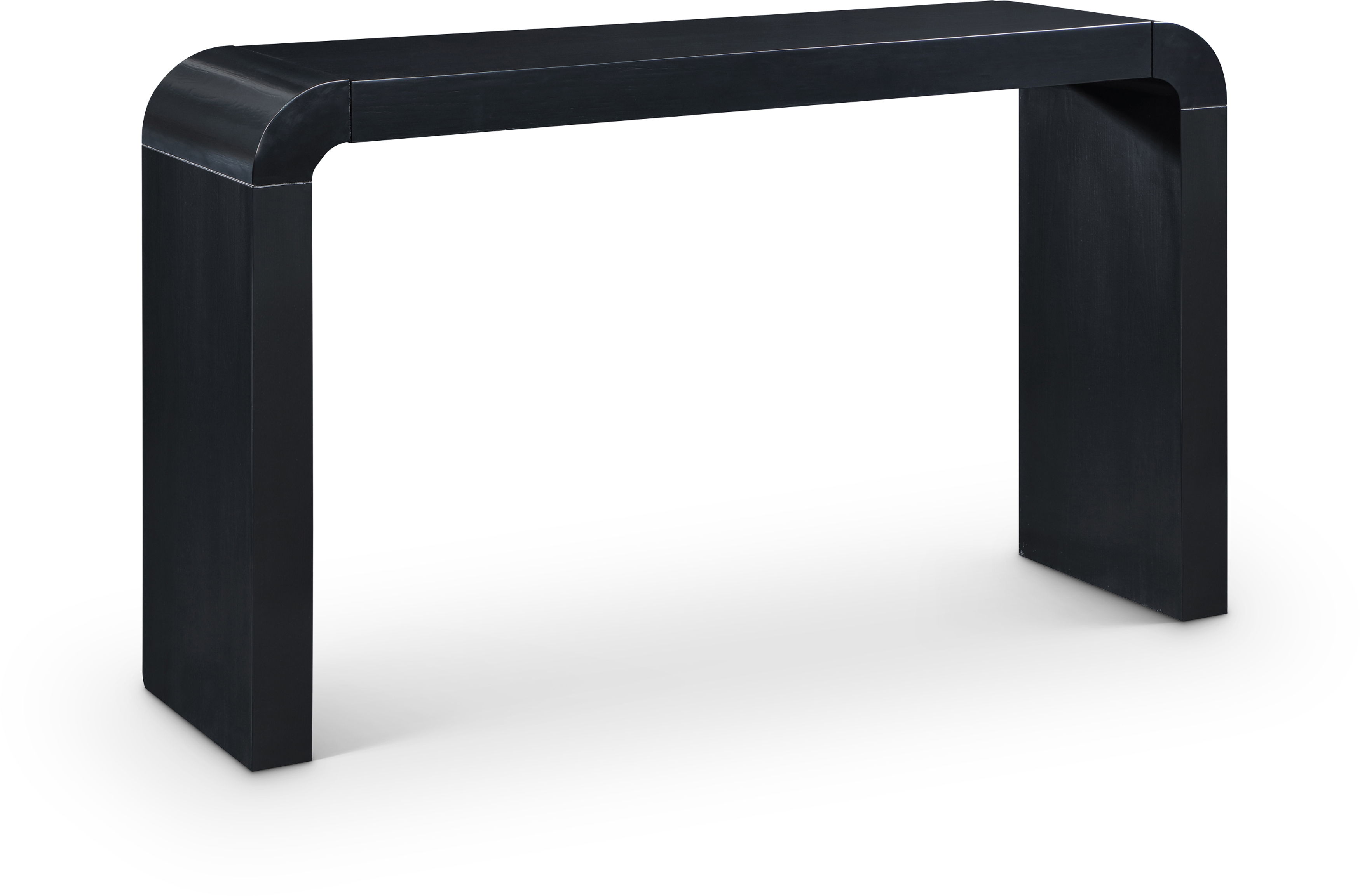 Toulon - Oak Veneer Console Table - Black