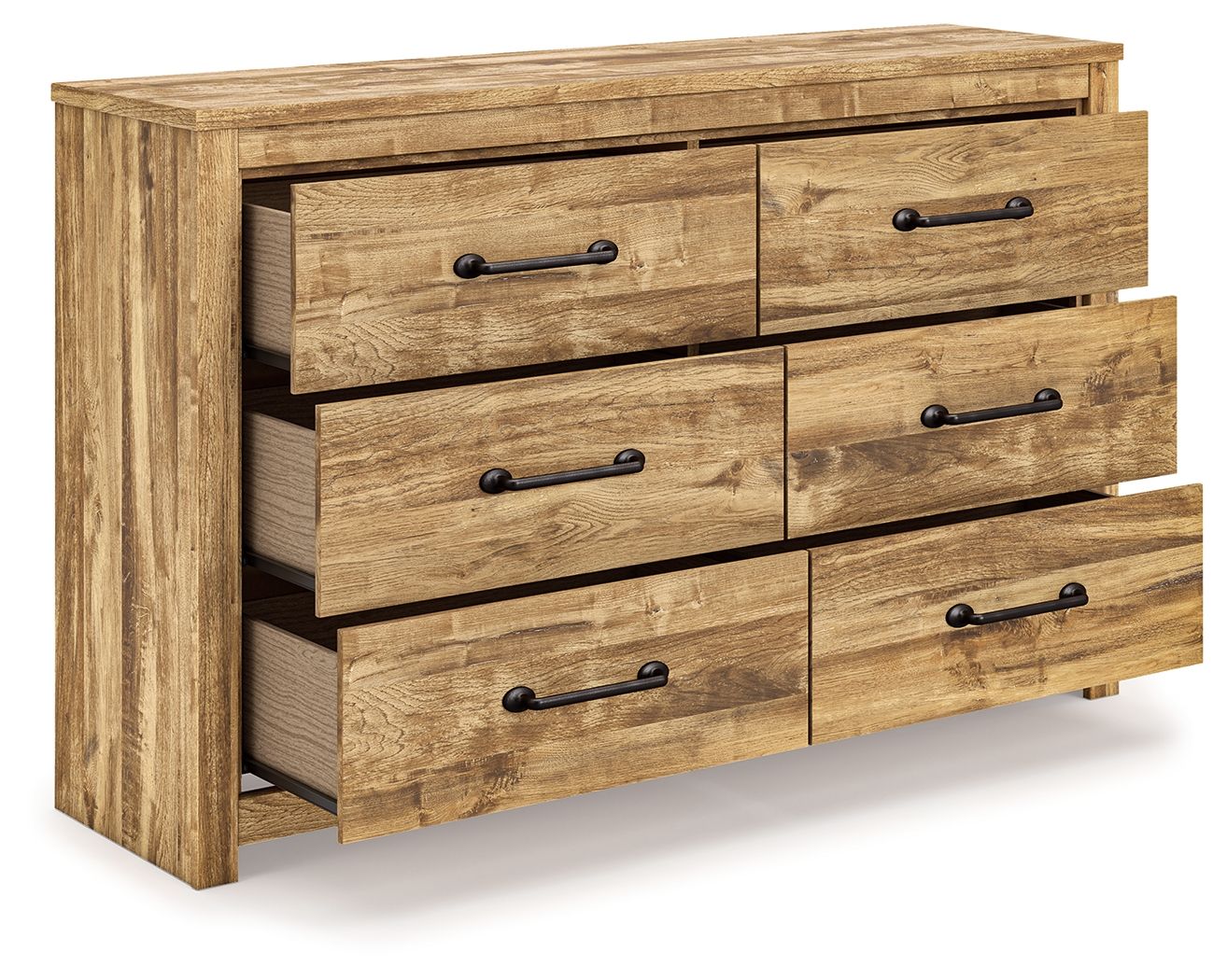Ashley Furniture Maystonna - Six Drawer Dresser - Brown - Image 4