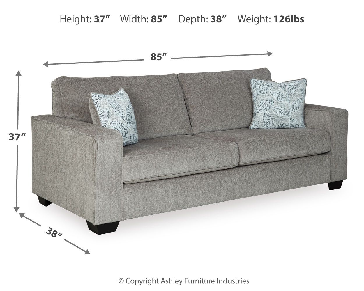 Ashley Furniture Altari - Sofa - Alloy - Image 4