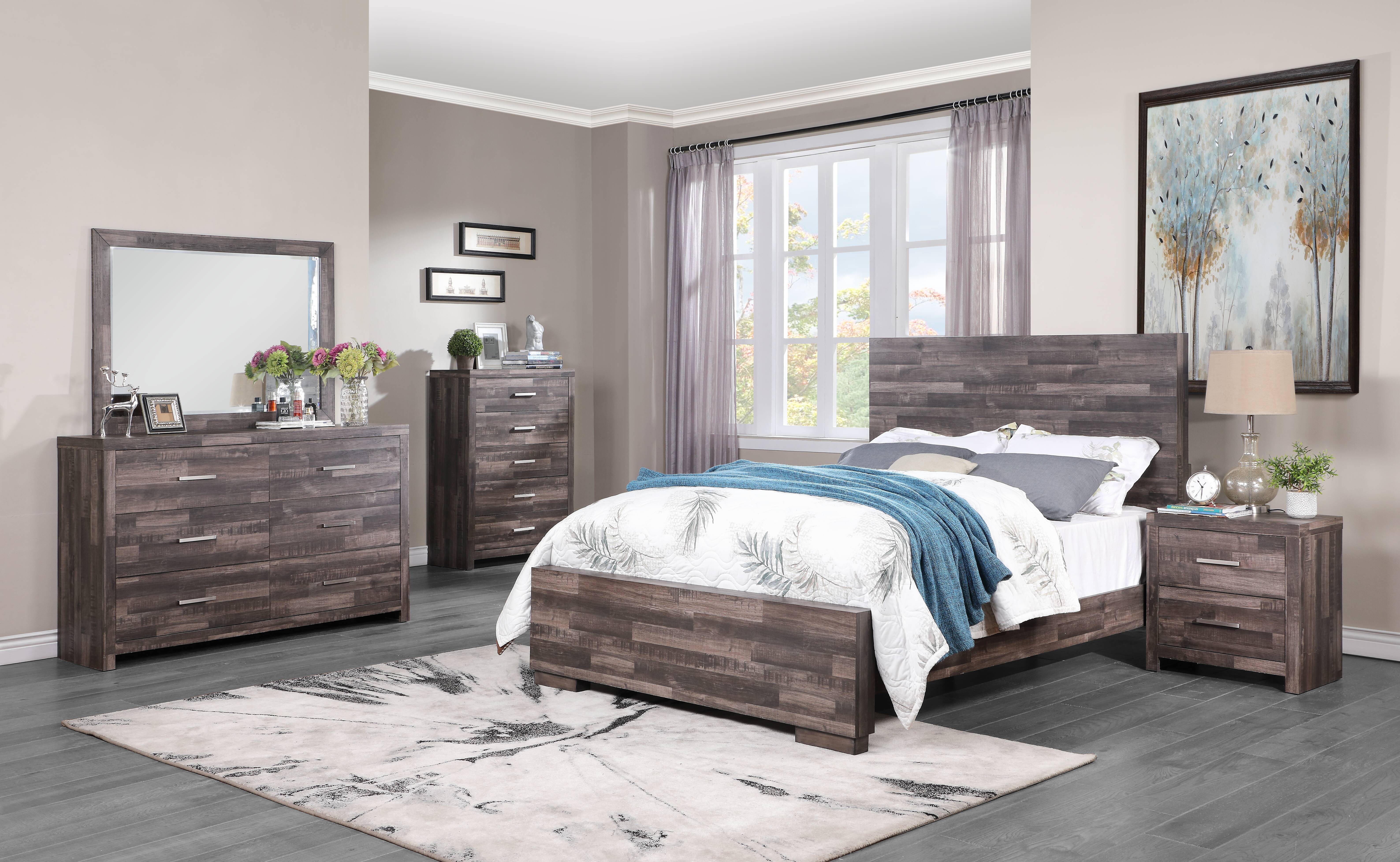 Juniper - Eastern King Bed - Dark Oak, dark brown, view 3