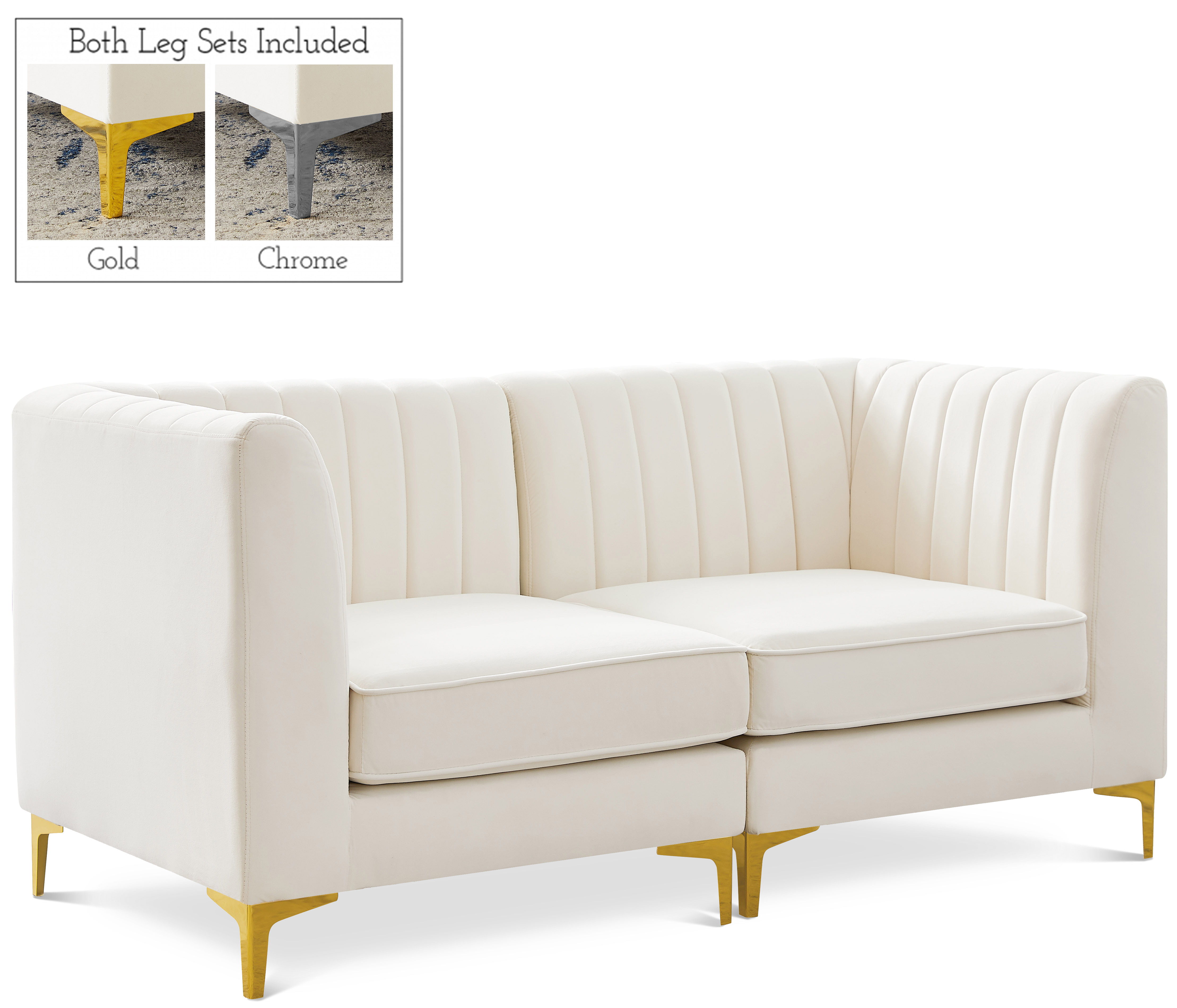 Alina - 2 Piece Modular Sectional - Cream