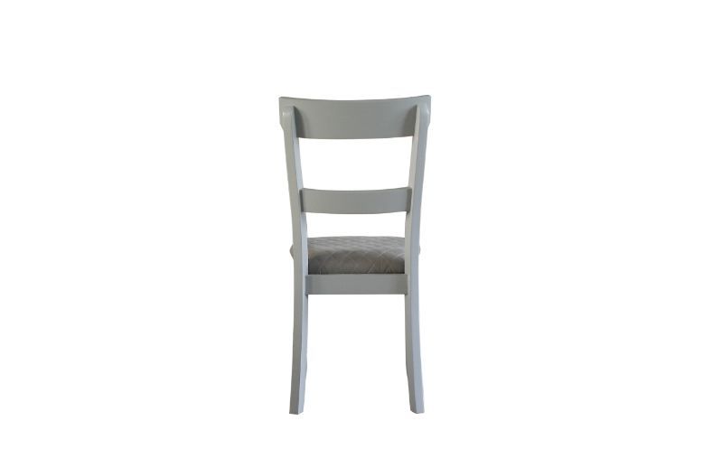 House Marchese - Side Chair (Set of 2) - Two Tone Gray Fabric & Pearl Gray, light gray, view 2