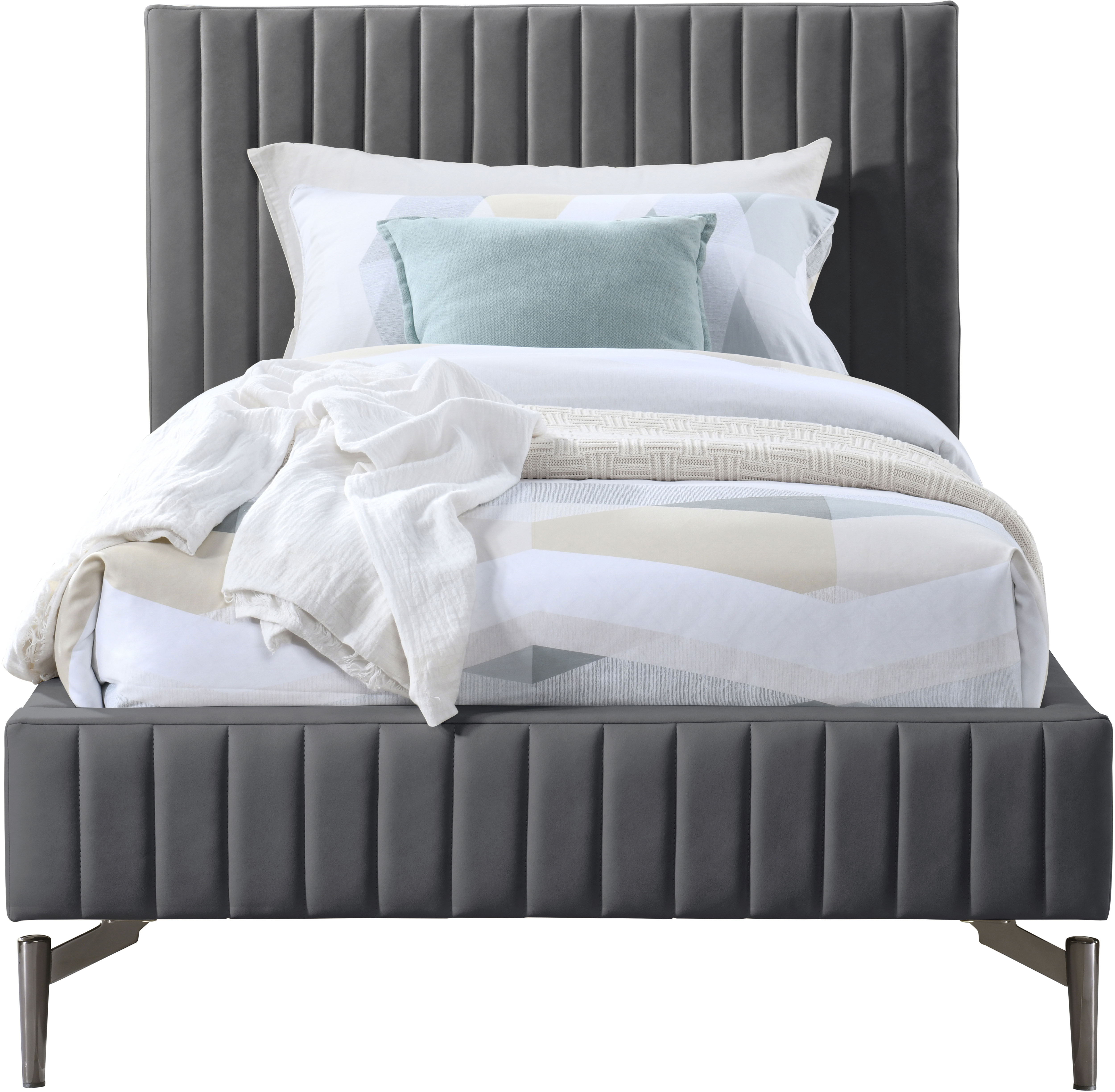 Gallo - Twin Bed - Dark Gray
