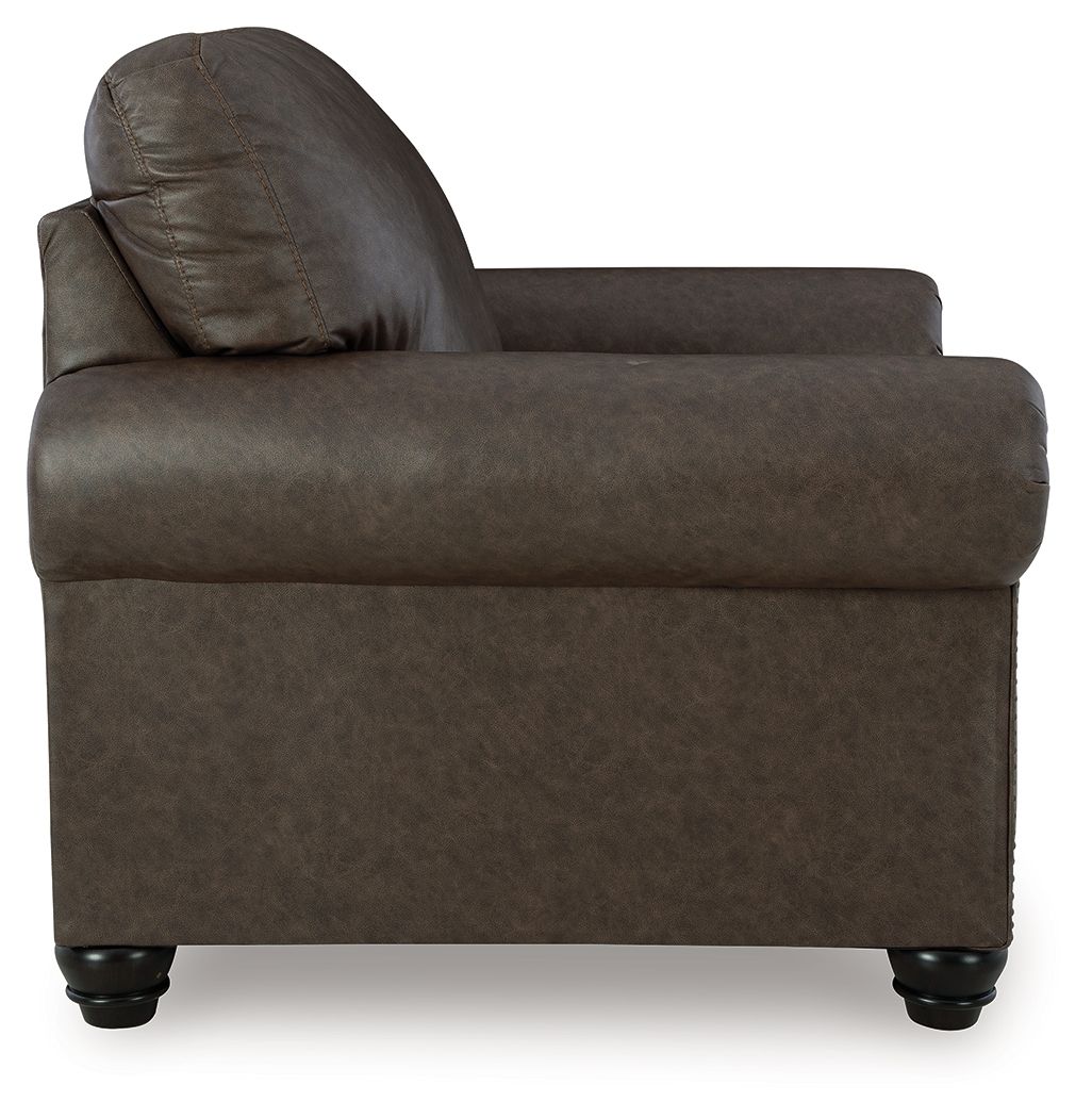 Ashley Furniture Roxmere - 2 Pc. - Chair, Ottoman - Umber - Image 4