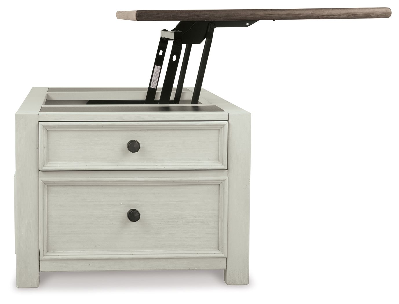 Ashley Furniture Bolanburg - Lift Top Cocktail Table - White / Brown / Beige - Image 10