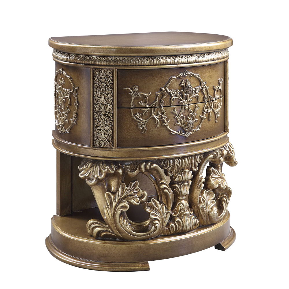 Constantine - Nightstand - Brown & Gold, dark brown, view 2