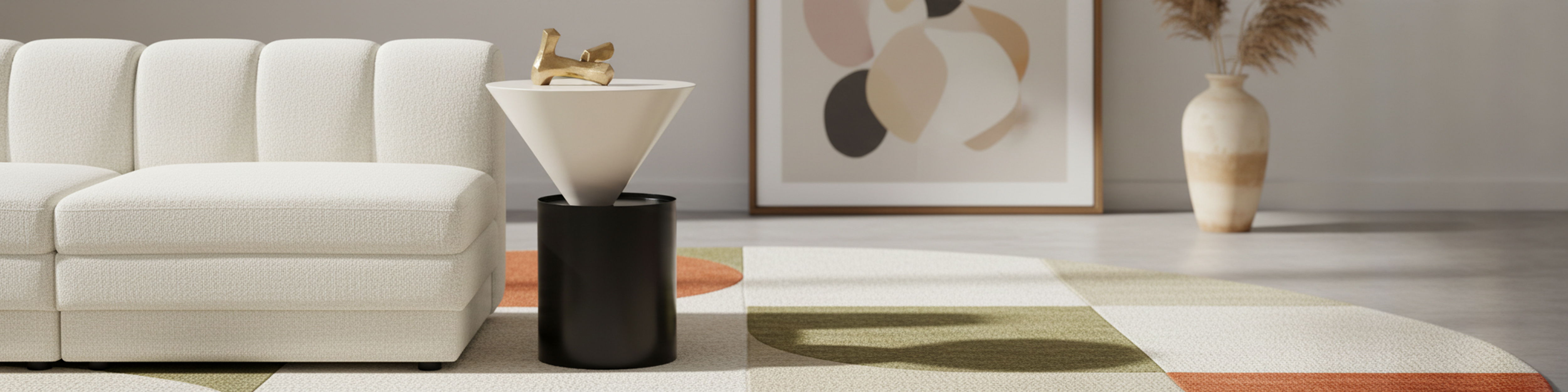 Damon - Metal End Table - Matte Black