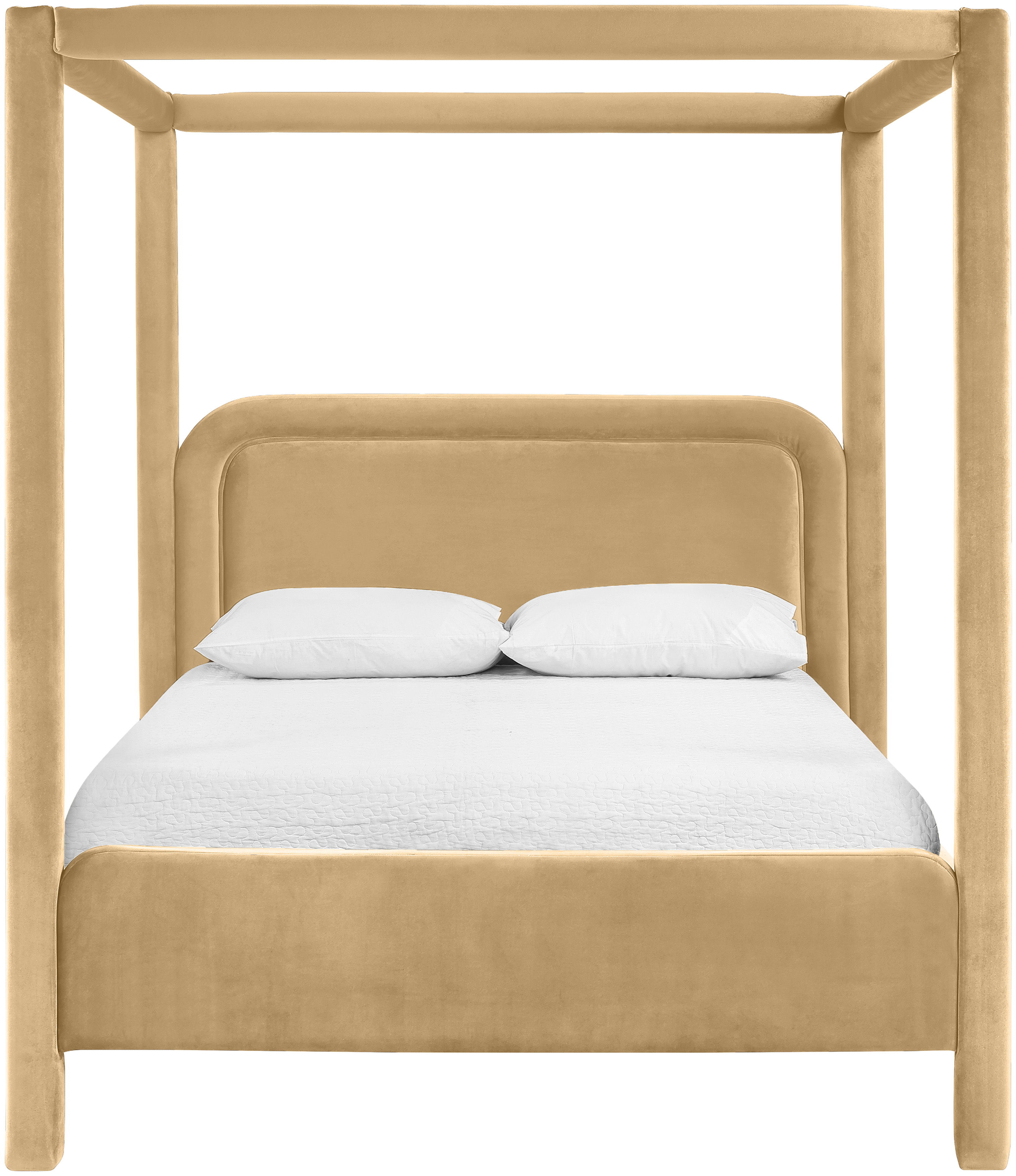 Salina - Velvet Upholstered King Bed - Camel