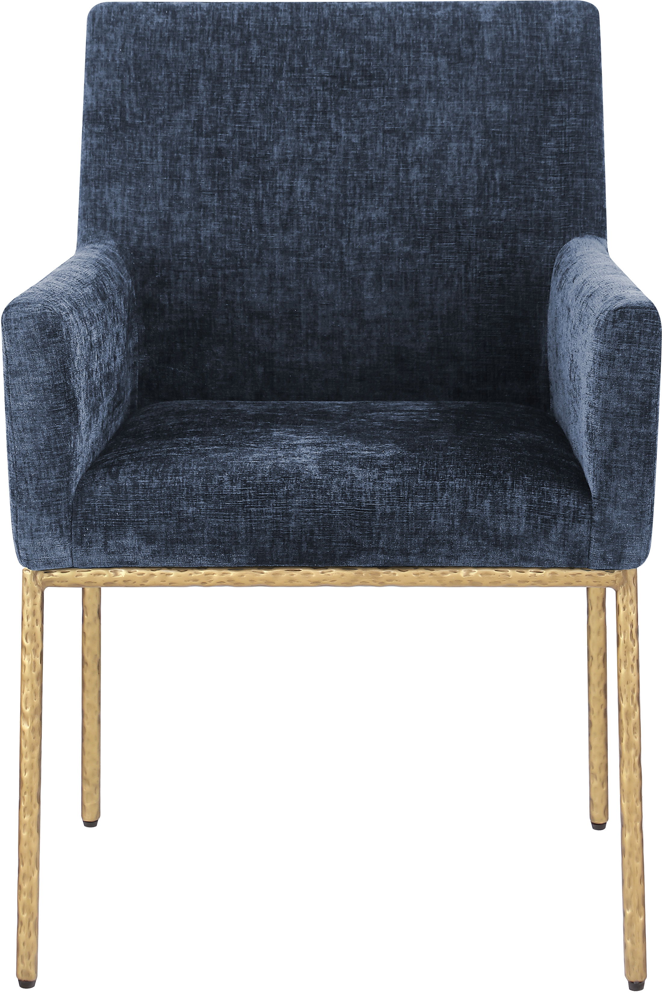 Reeves - Dining Chair With Gold Legs (Set of 2) - Navy