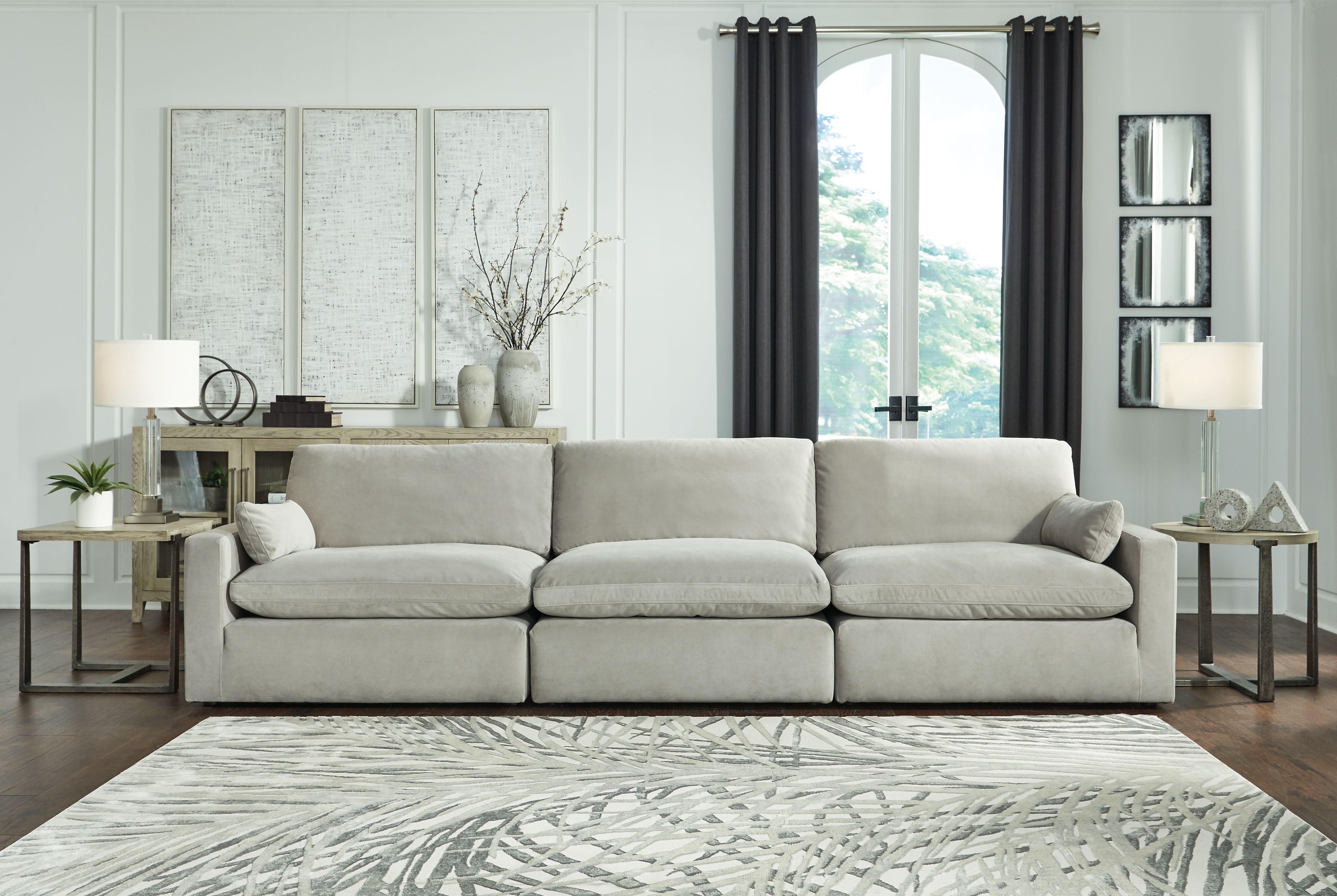 Ashley Sophie - Gray - Sofa 3 Pc Sectional