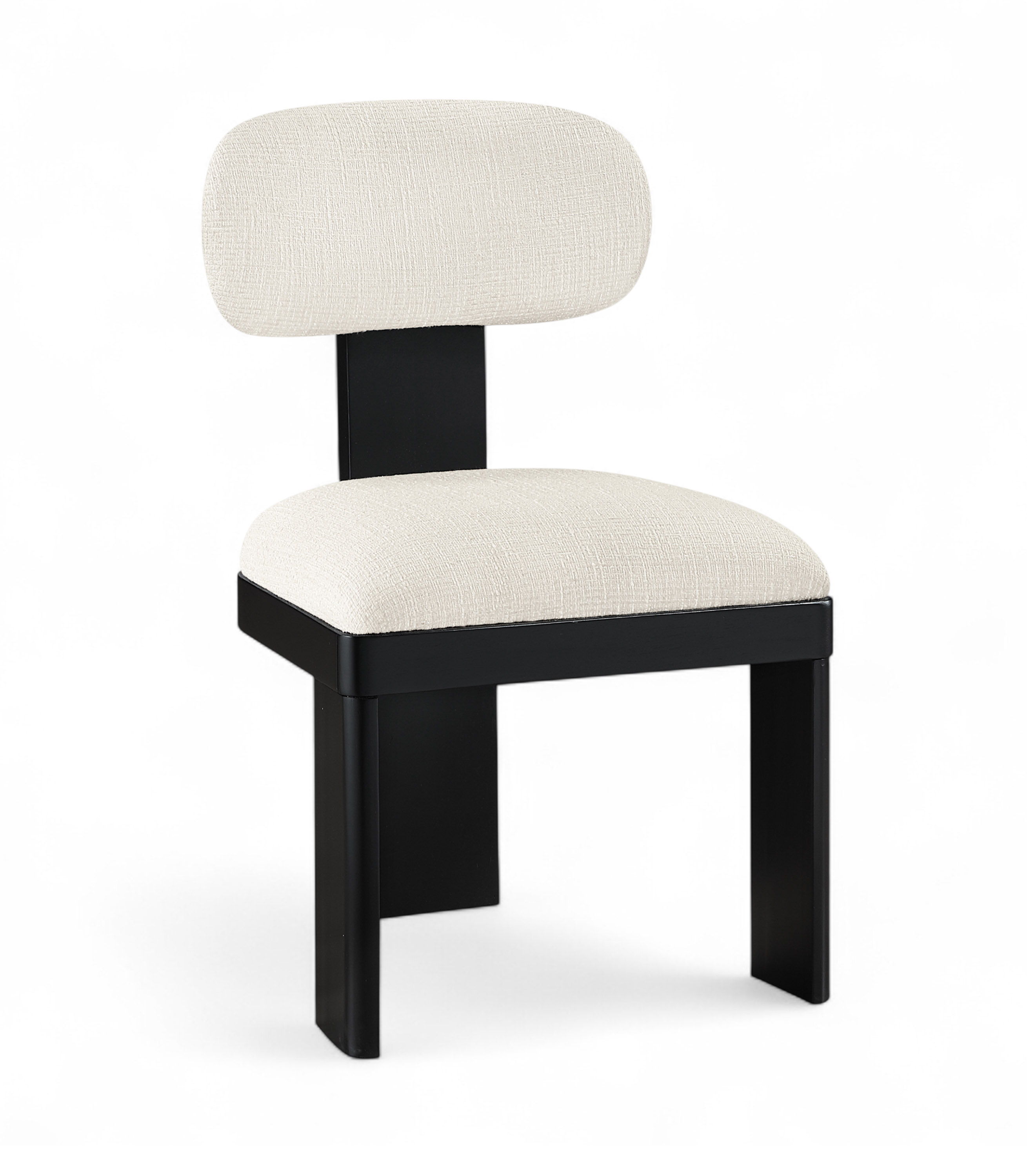 Timbra - Linen Textured Upholstered Dining Chair (Set of 2) - Cream