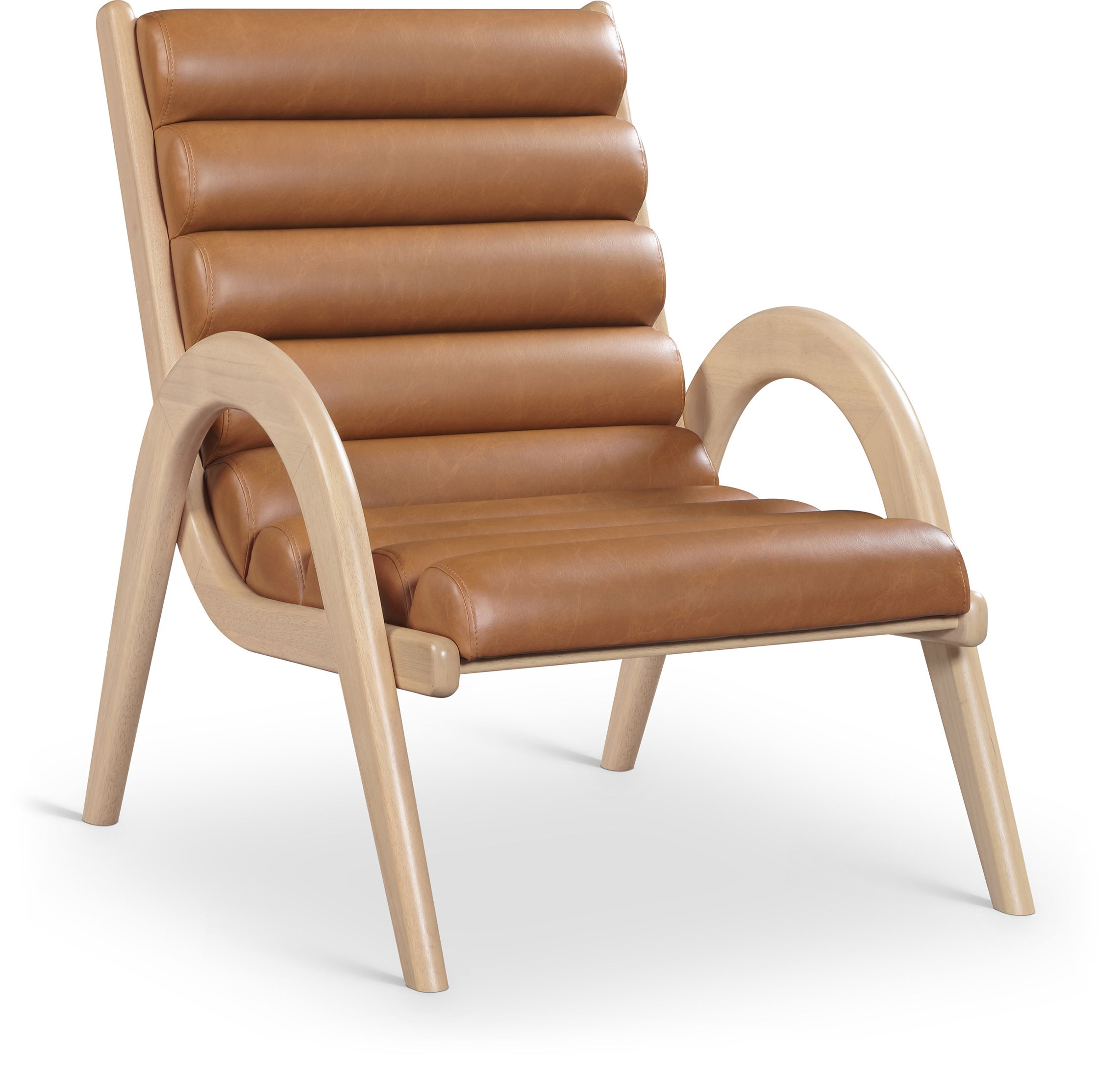 Randal - Upholstered Accent Chair - Cognac