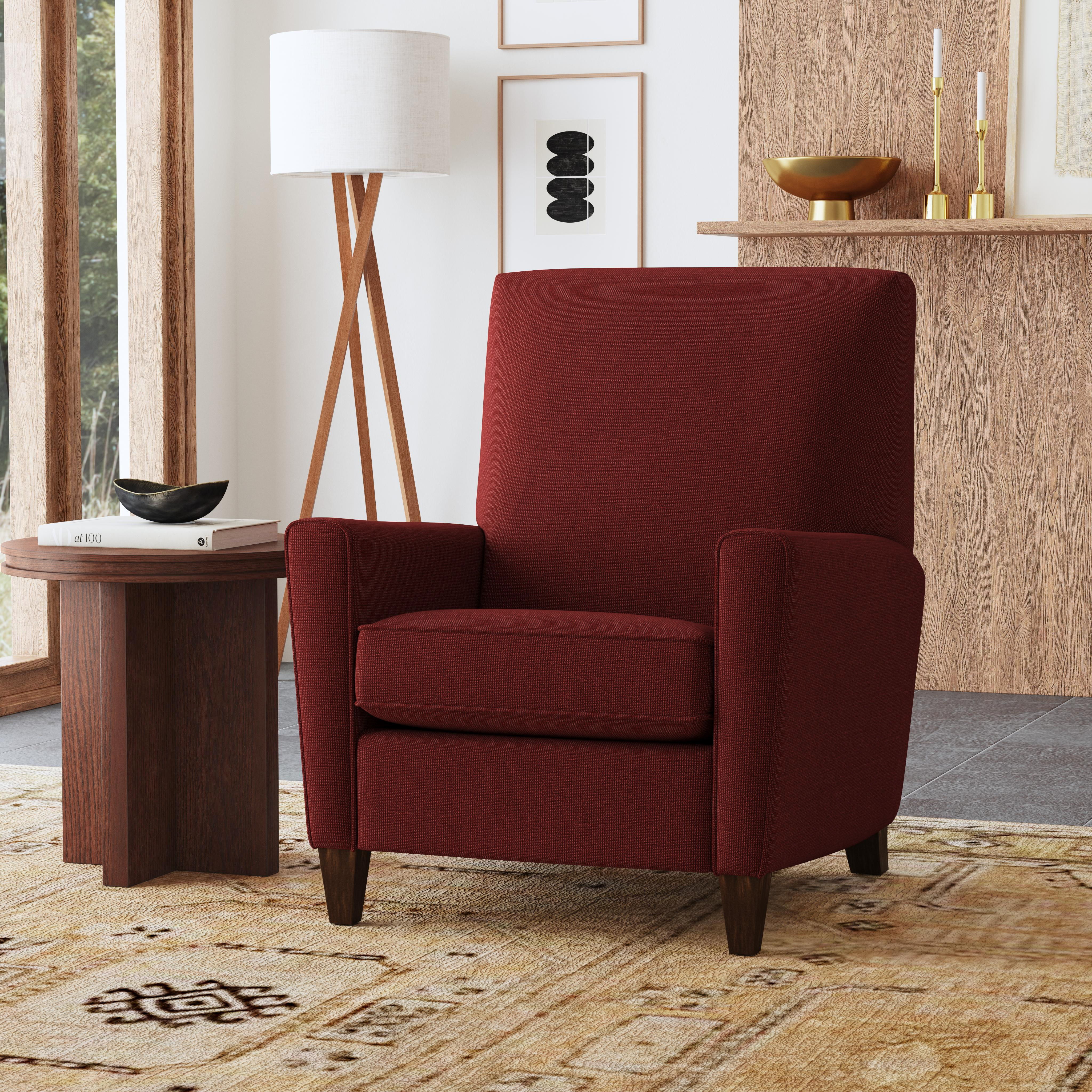 Digby - Fabric High-Leg Recliner, dark gray