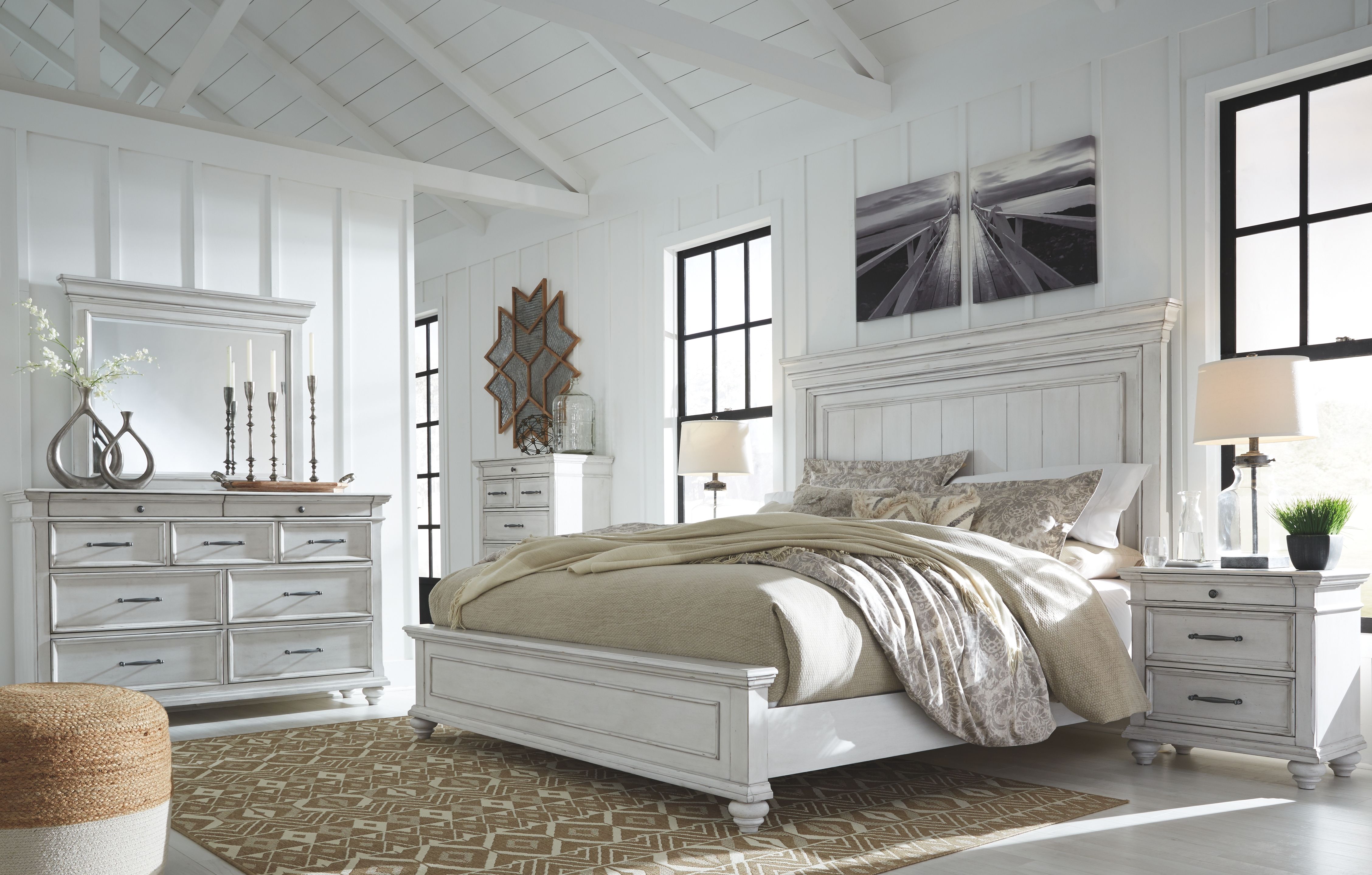 King · 5 Pc · Dresser, Mirror, King Panel Bed