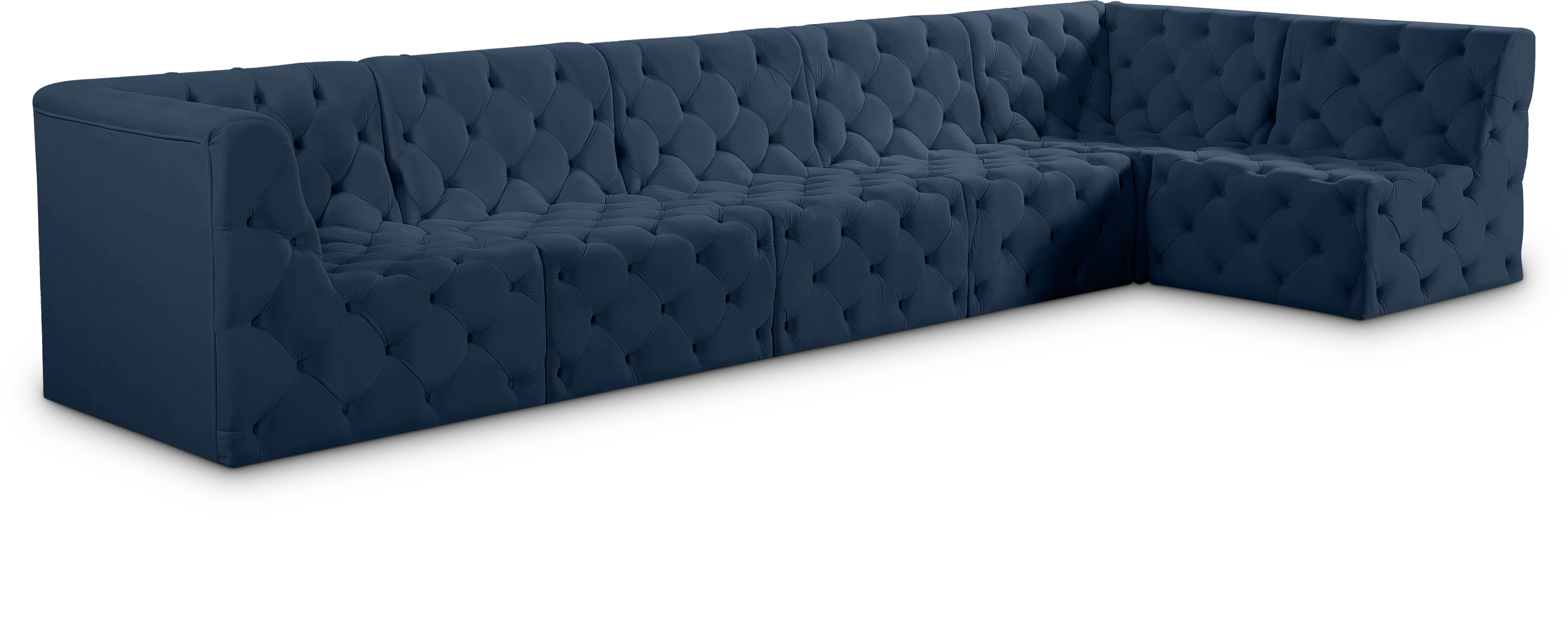 Tuft - 6 Piece Modular Sectional - Navy