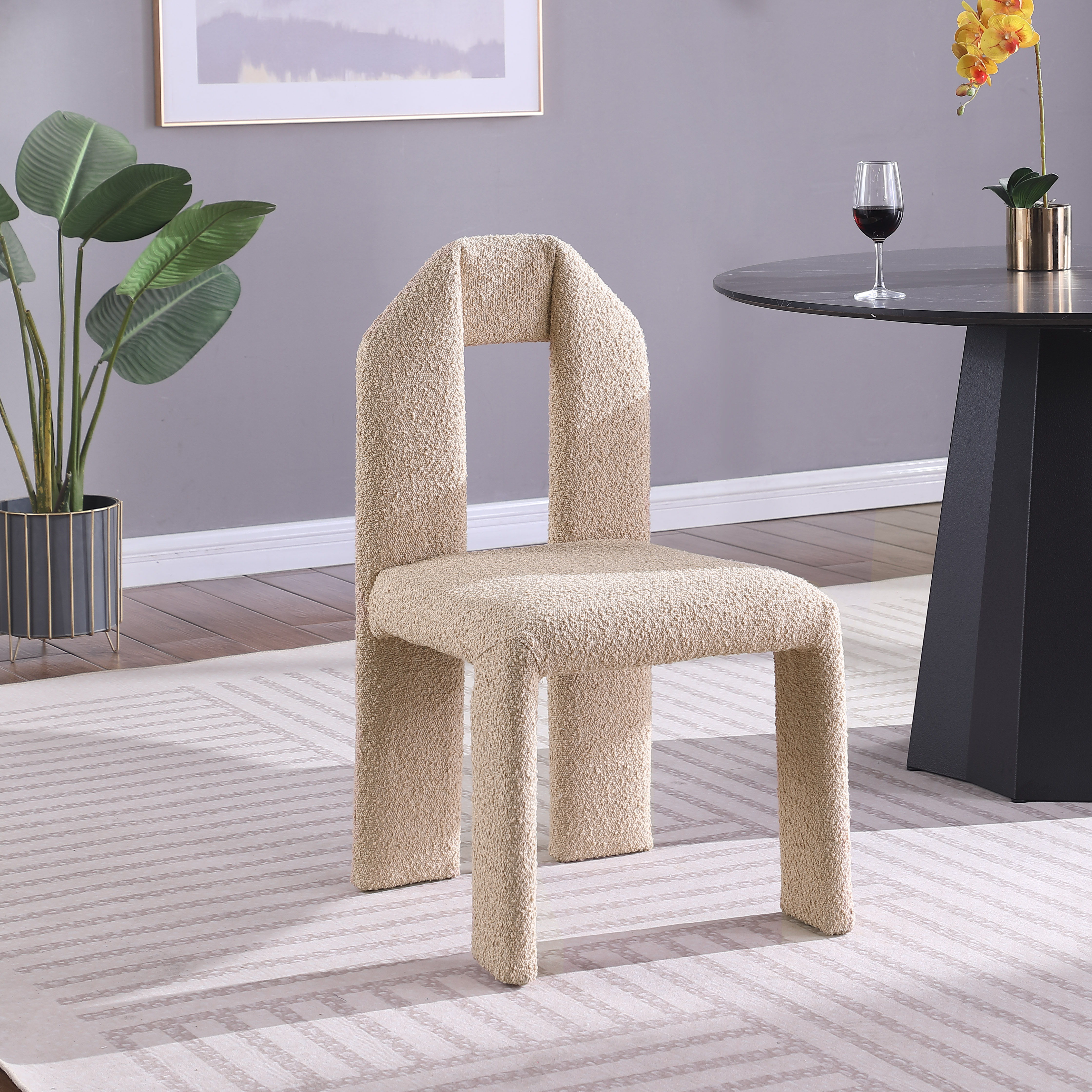 Bennett - Boucle Dining Chair (Set of 2) - Beige