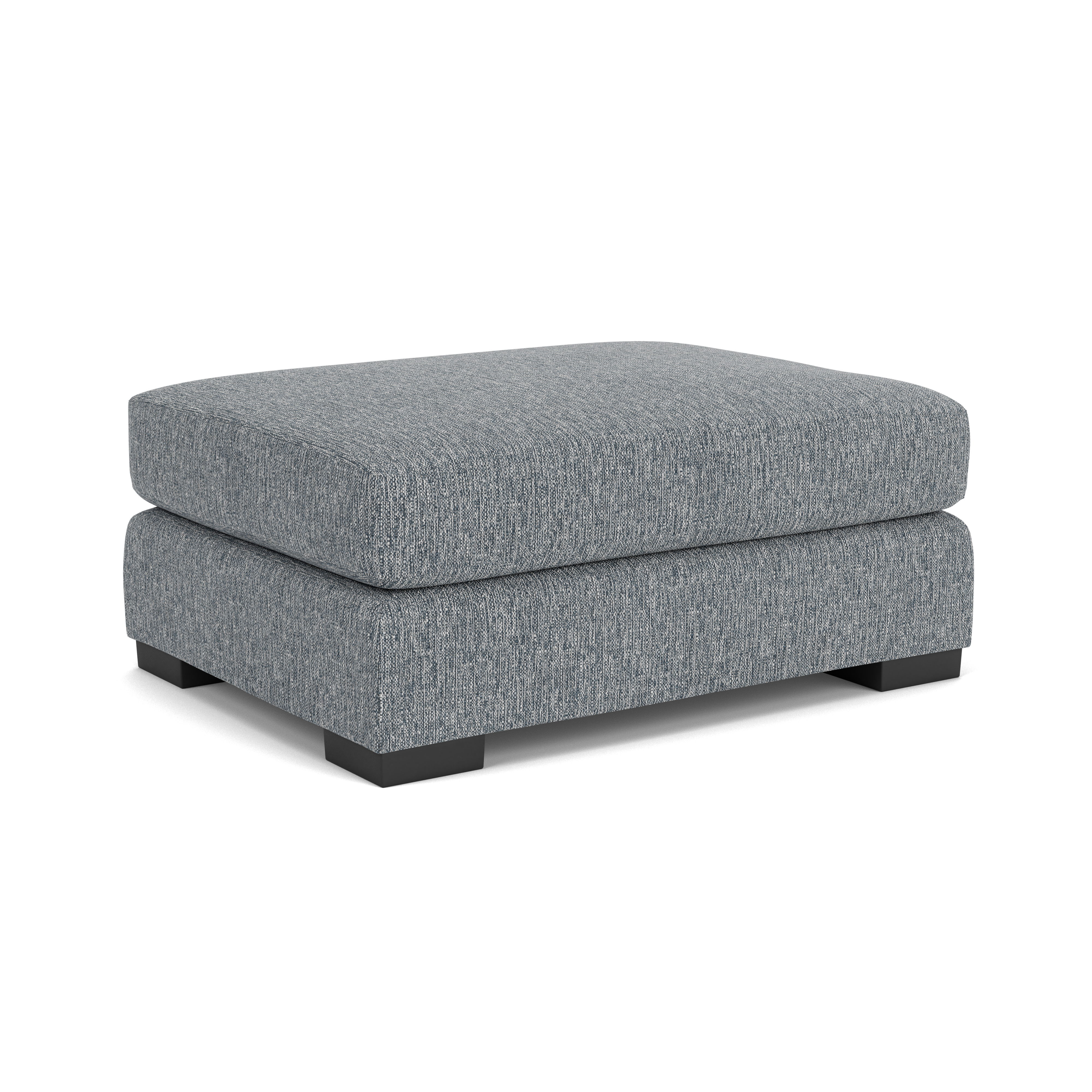 Noah - Fabric Ottoman, beige, view 2