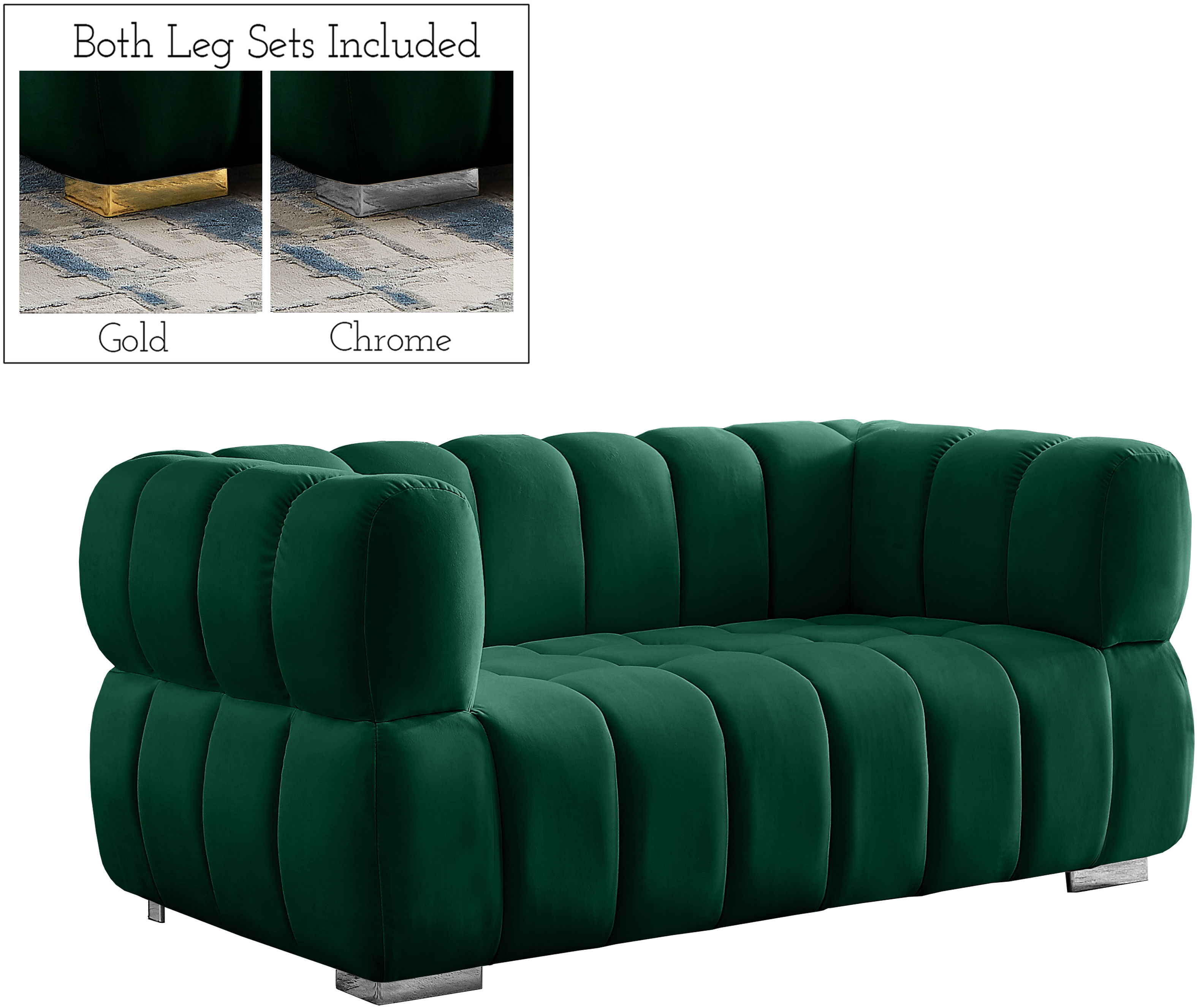Gwen - Loveseat - Green