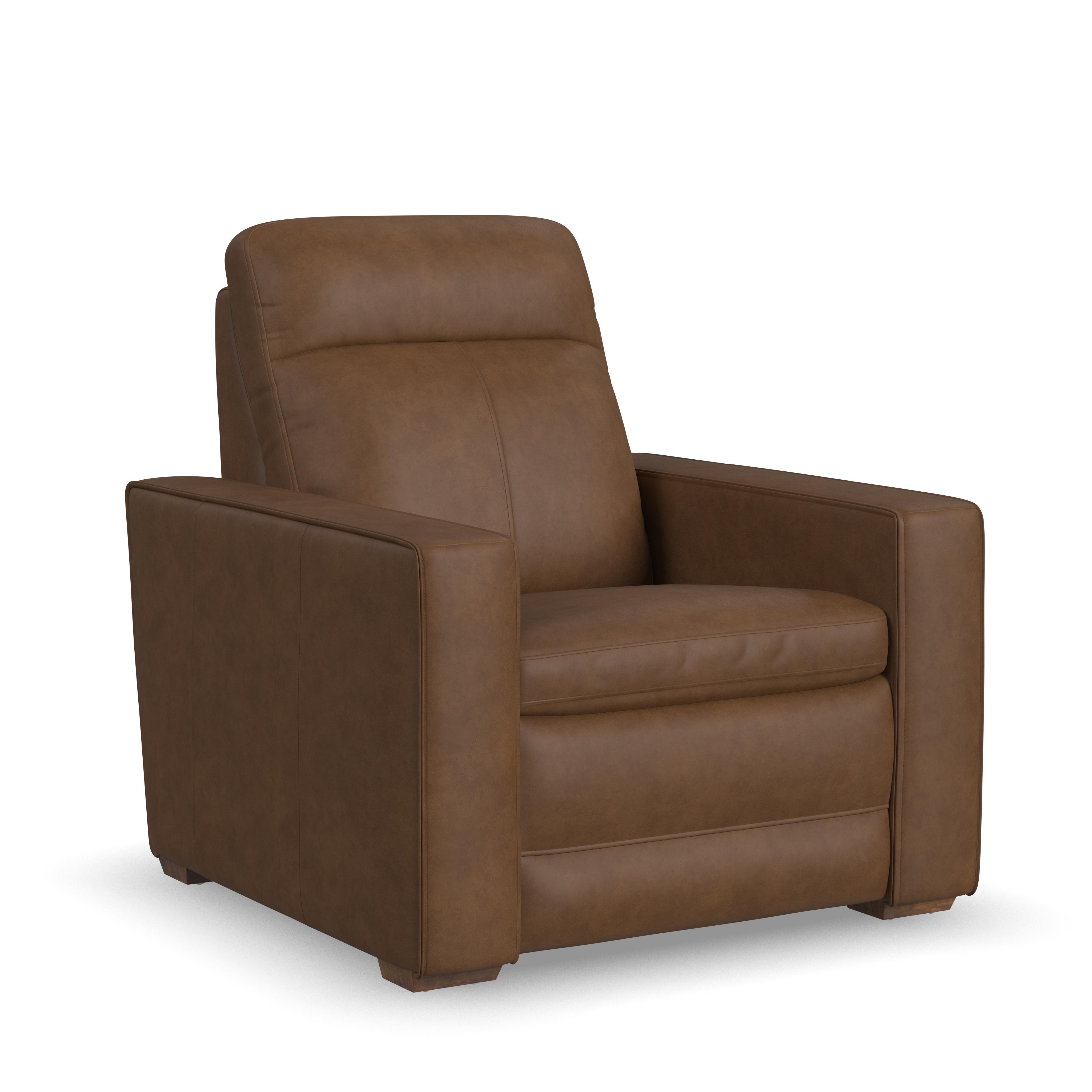 Dutch - Power Recliner With Power Headrest & Lumbar - Dark Brown, dark brown