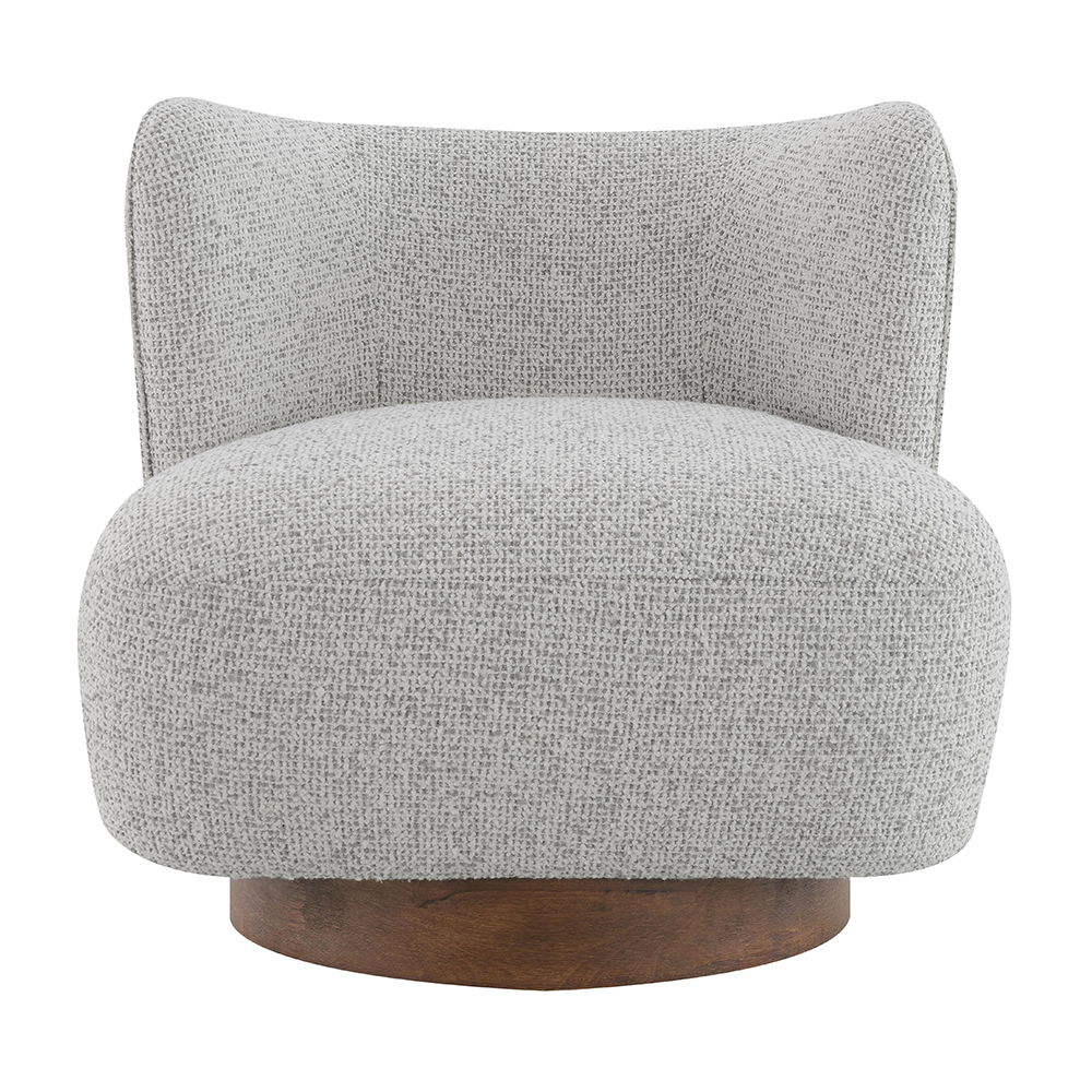 Lisa - Accent Chair - Gray Tweed, light gray, view 8