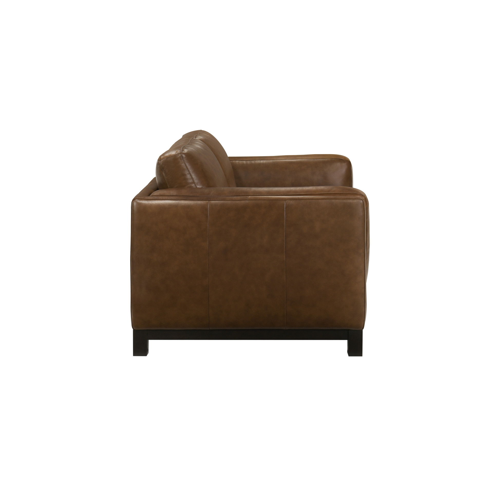 Sayer - Loveseat - Brown, dark brown, view 3