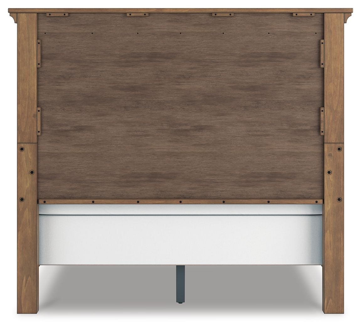 Ashley Furniture Feddinger - Queen Panel Bed - Medium Brown - Image 6