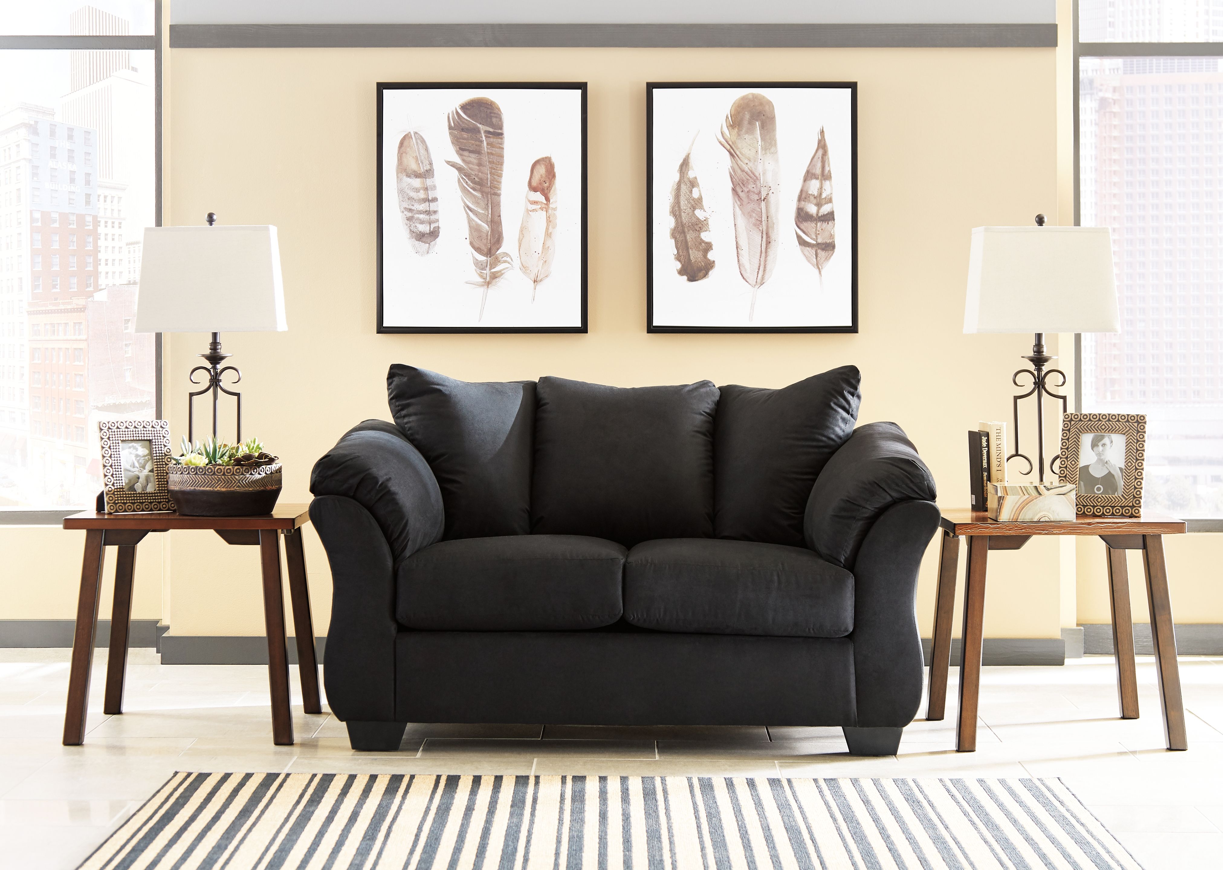 Darcy - Loveseat - Black
