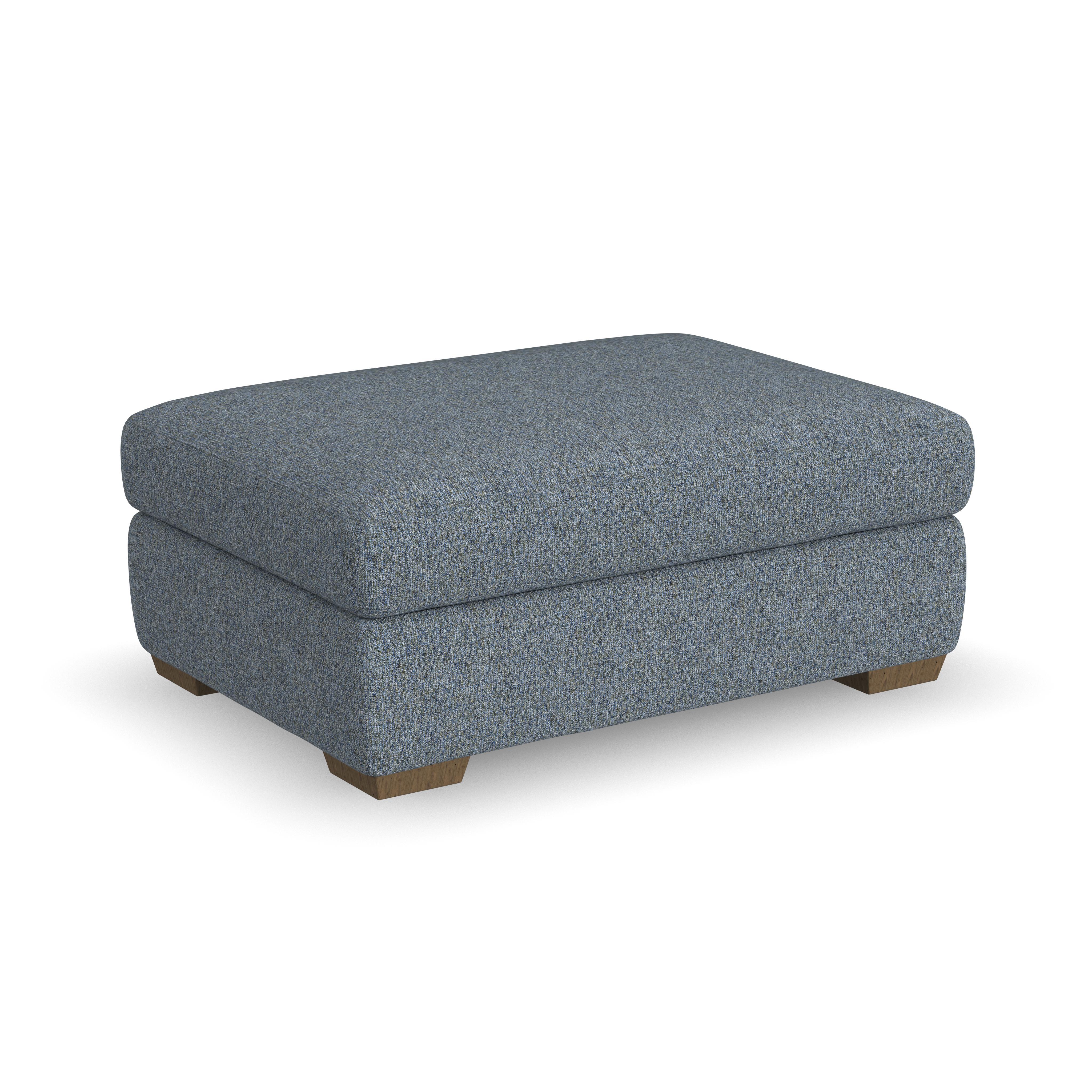 Collins - Fabric Ottoman, light gray, view 3