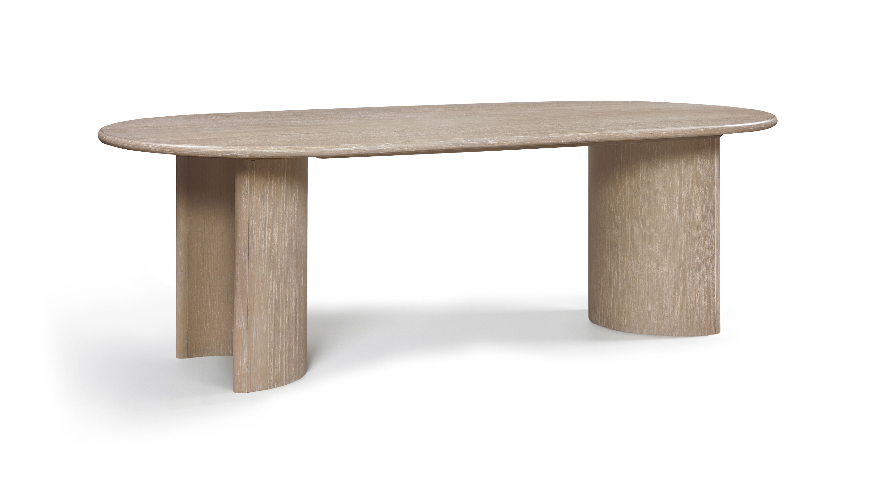 Caldra - Oak Veneer And Solid Wood Dining Table - Natural