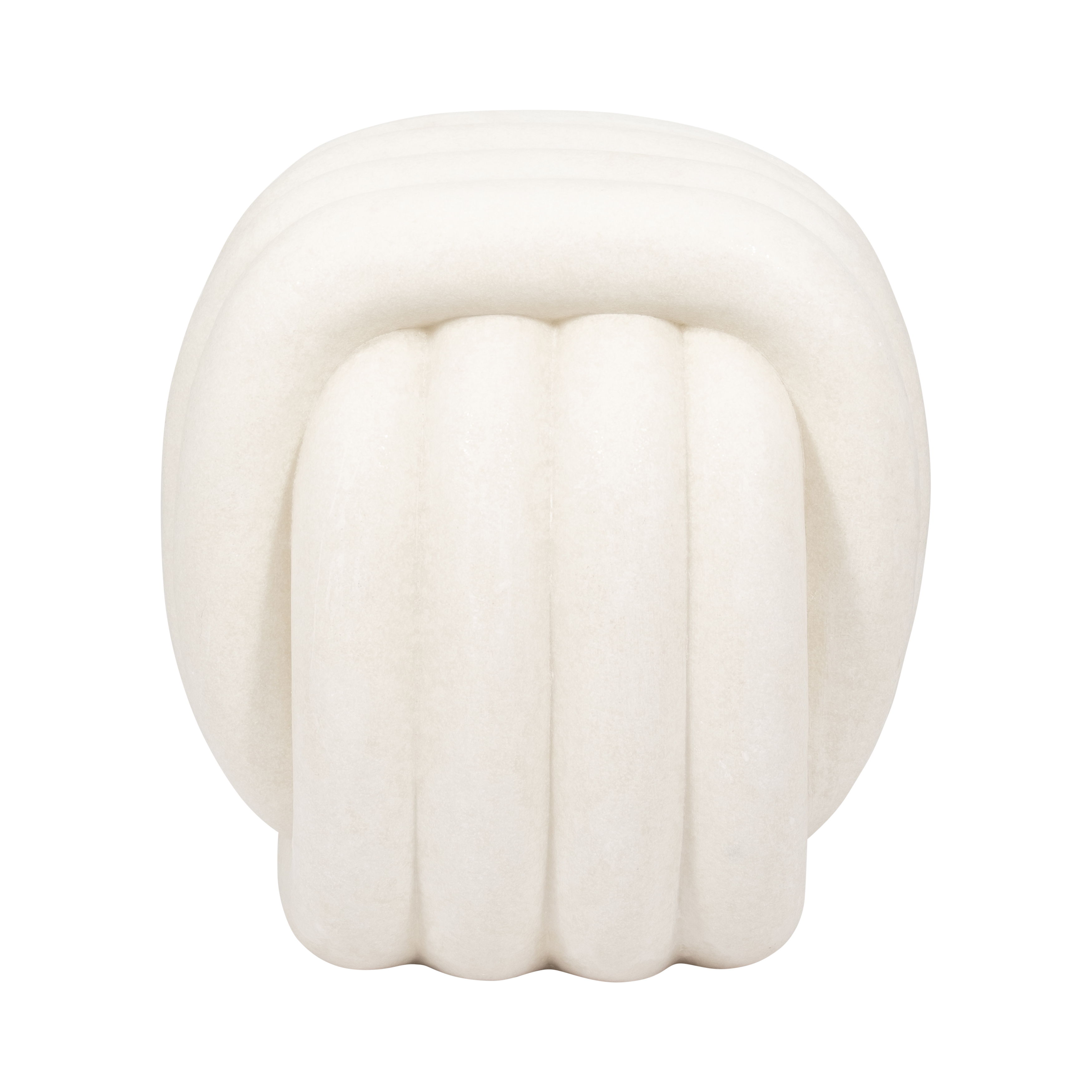 18\" Huzzah Quartz Resin Stool - White Image