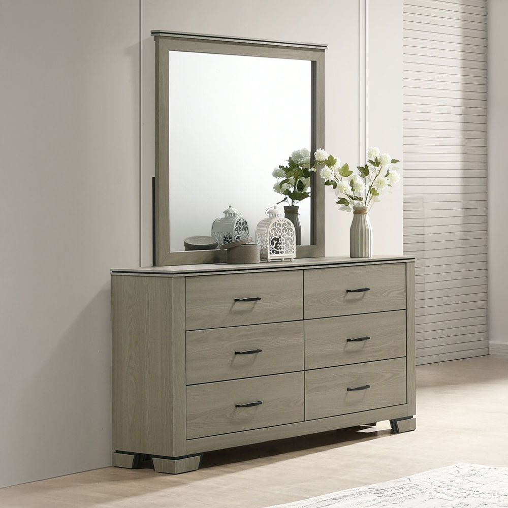 Joanna - Mirror - Weathered Gray, gray, view 6