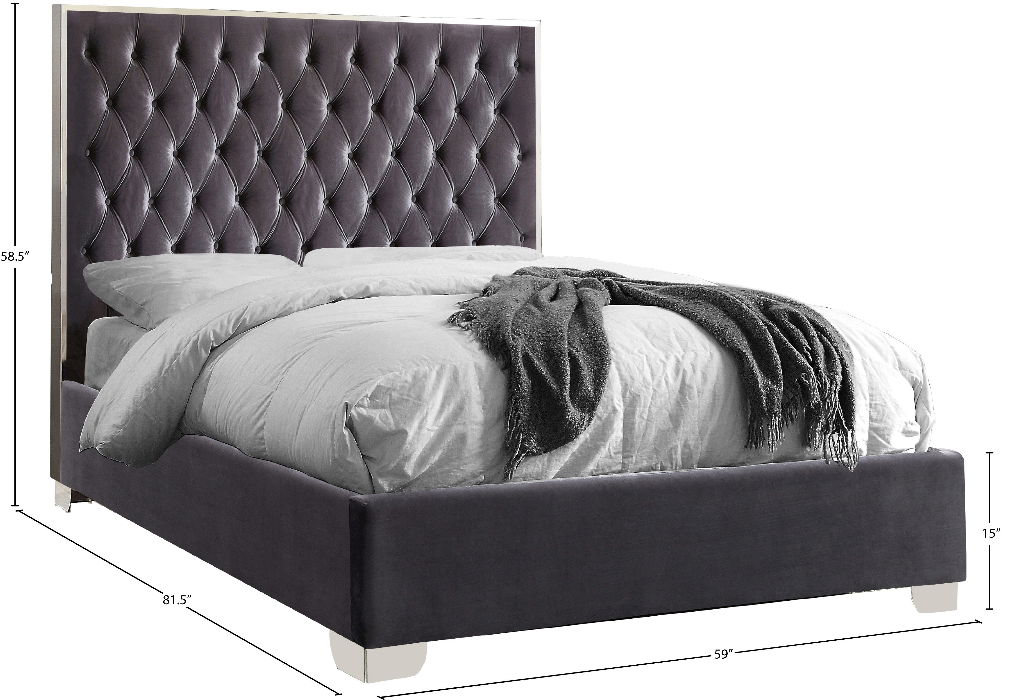 Lexi - Full Bed - Gray