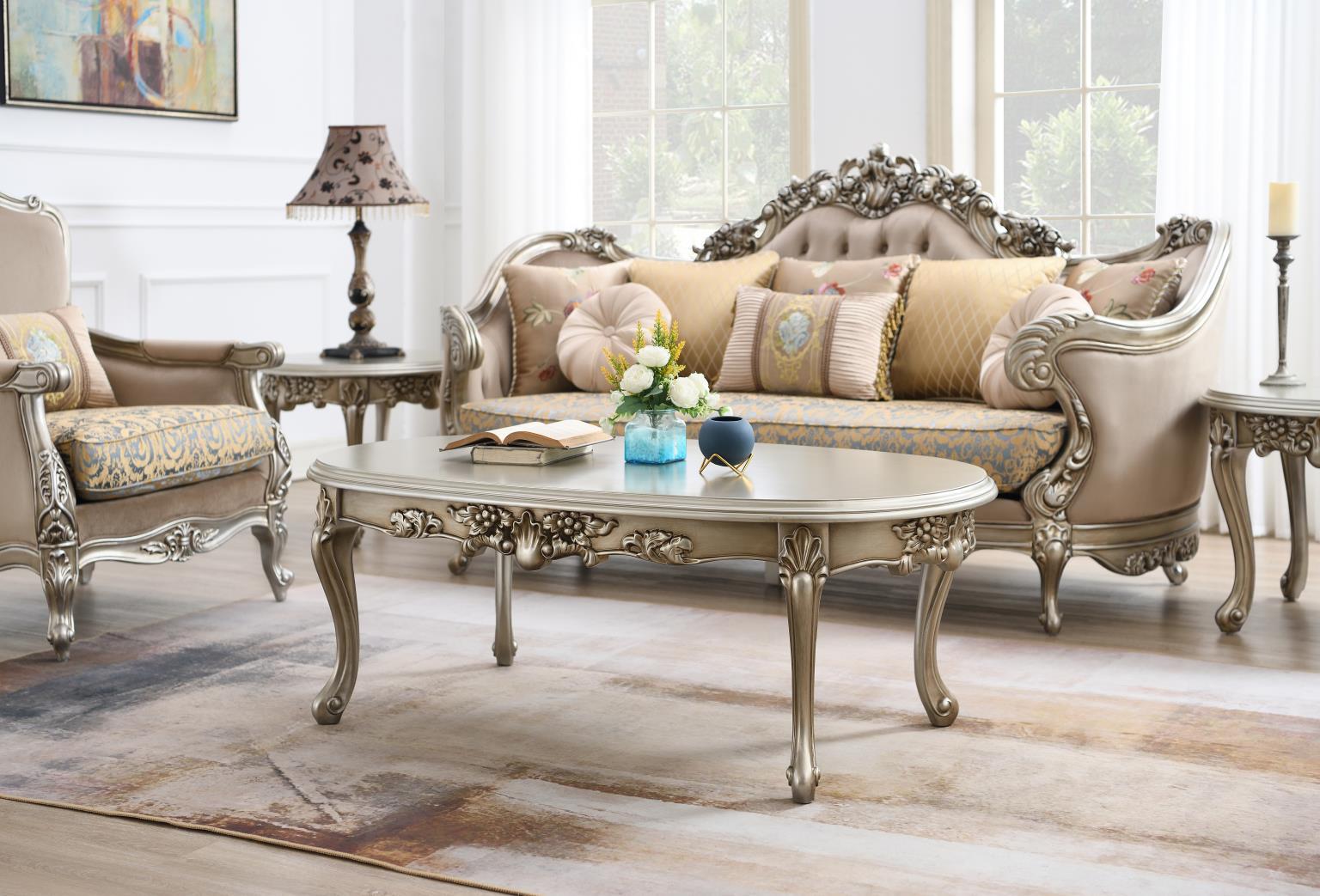 T197 - Traditional Coffee Table - Champagne