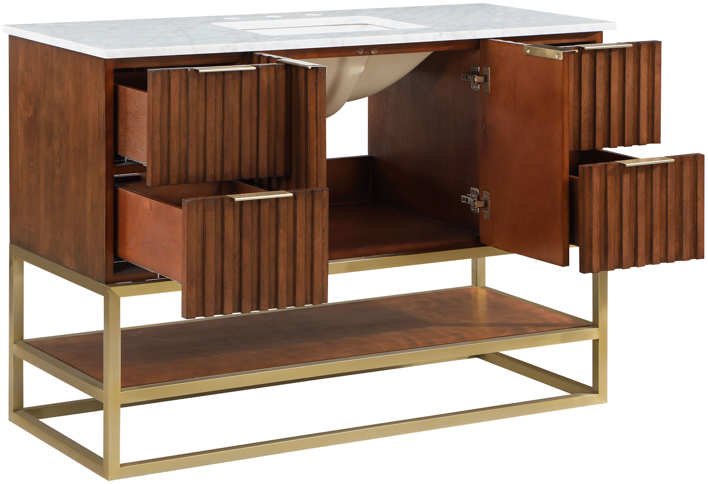 Monad - 48" Bathroom Vanity - Walnut
