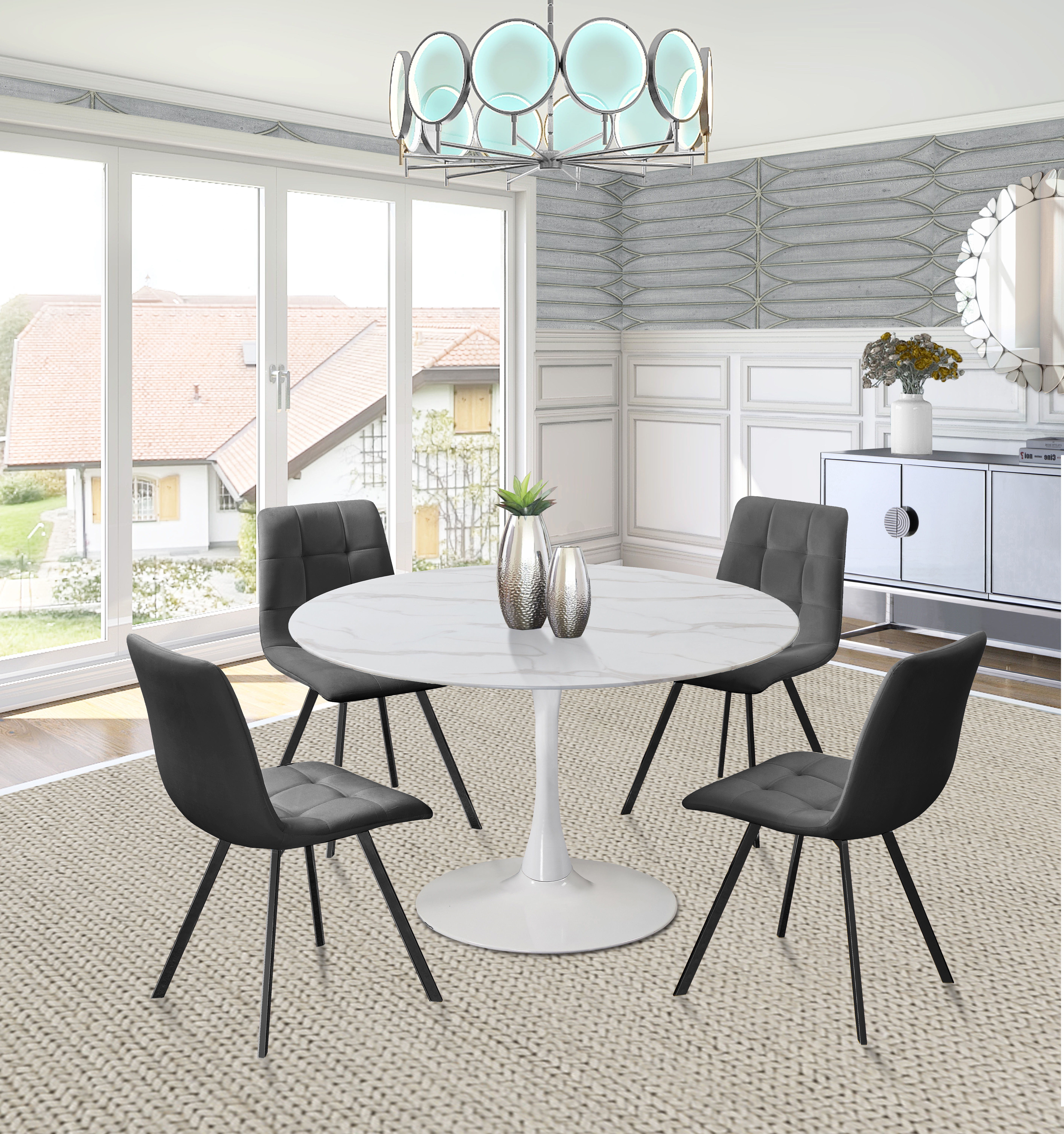 Holly - 48" Dining Table - White