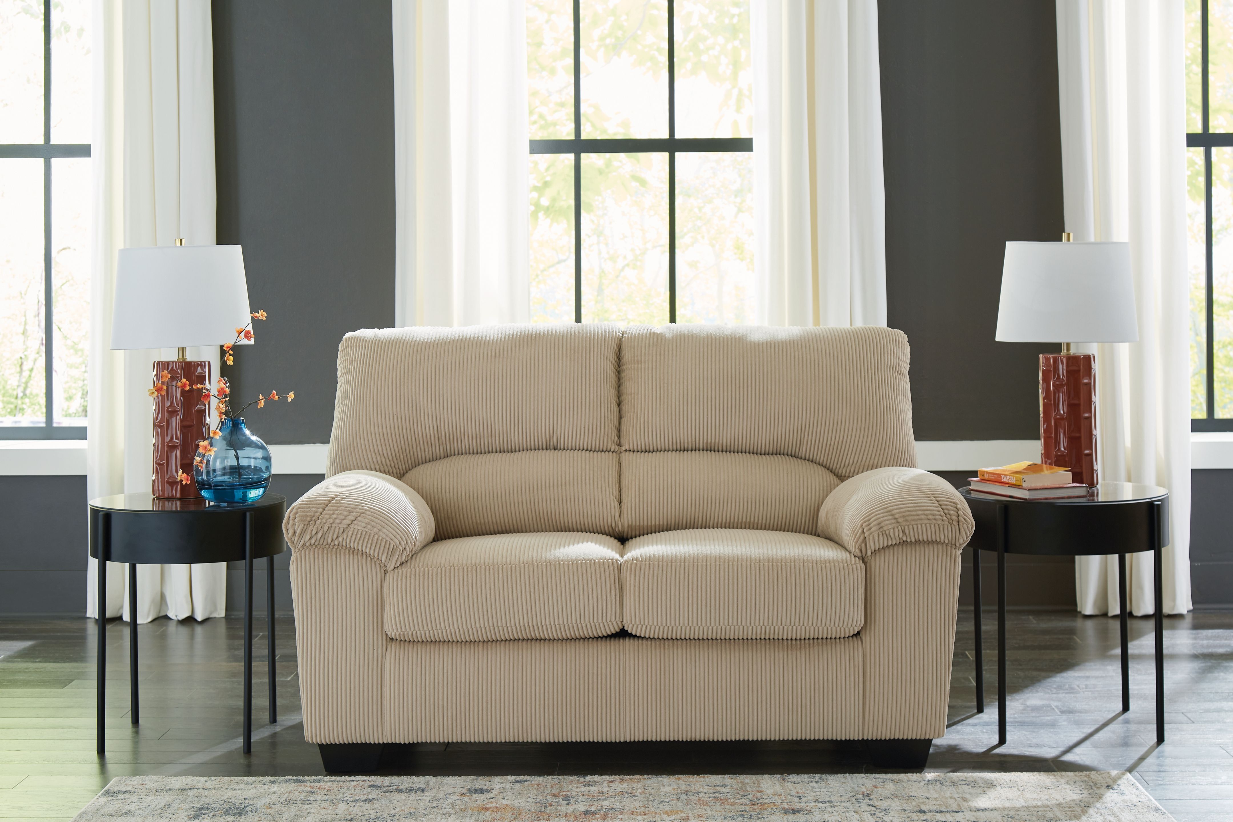 Ashley Furniture SimpleJoy - Loveseat - Sand - Image 2