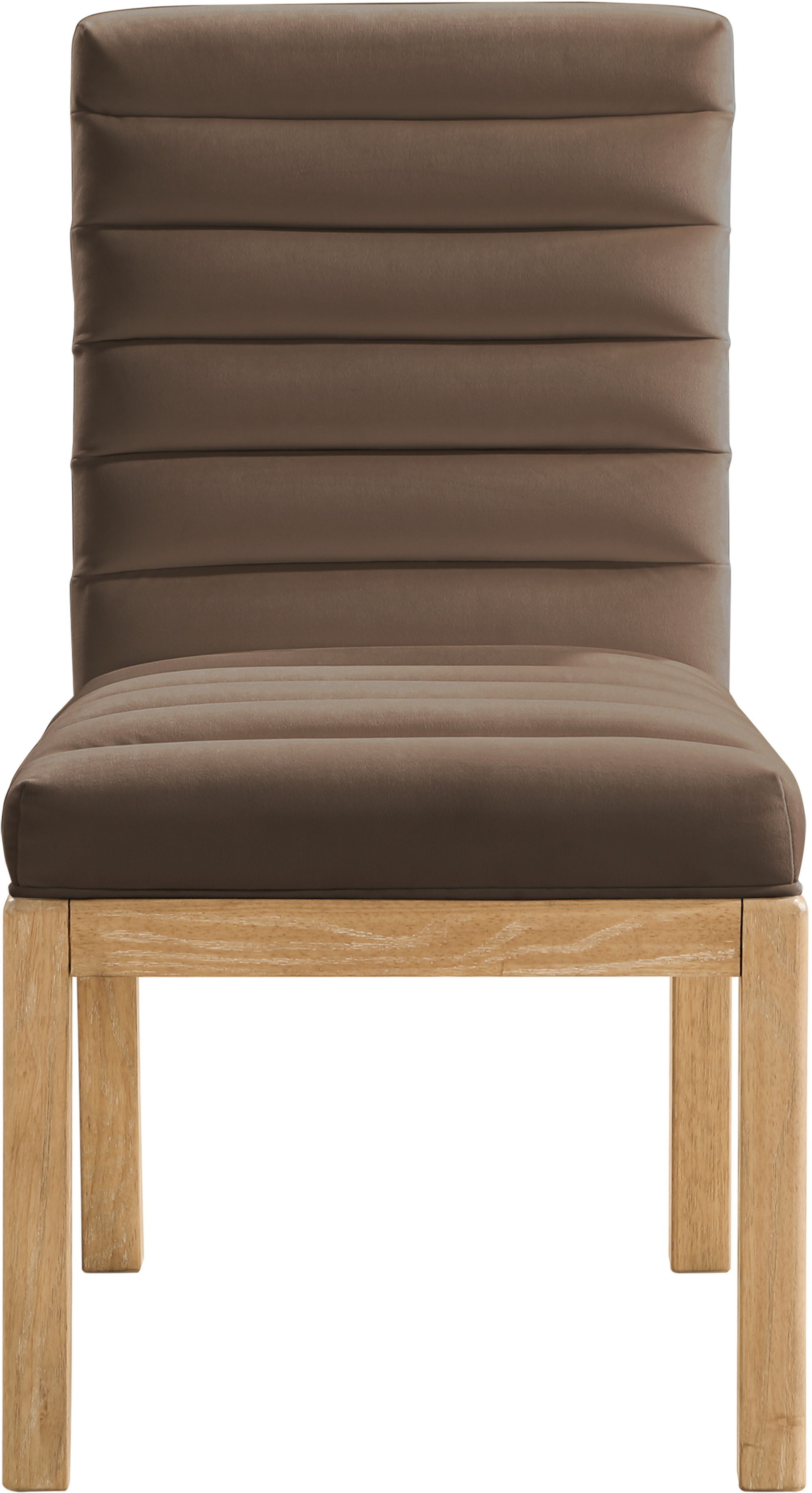 Evelyn - Dining Chair With Natural Legs - Brown