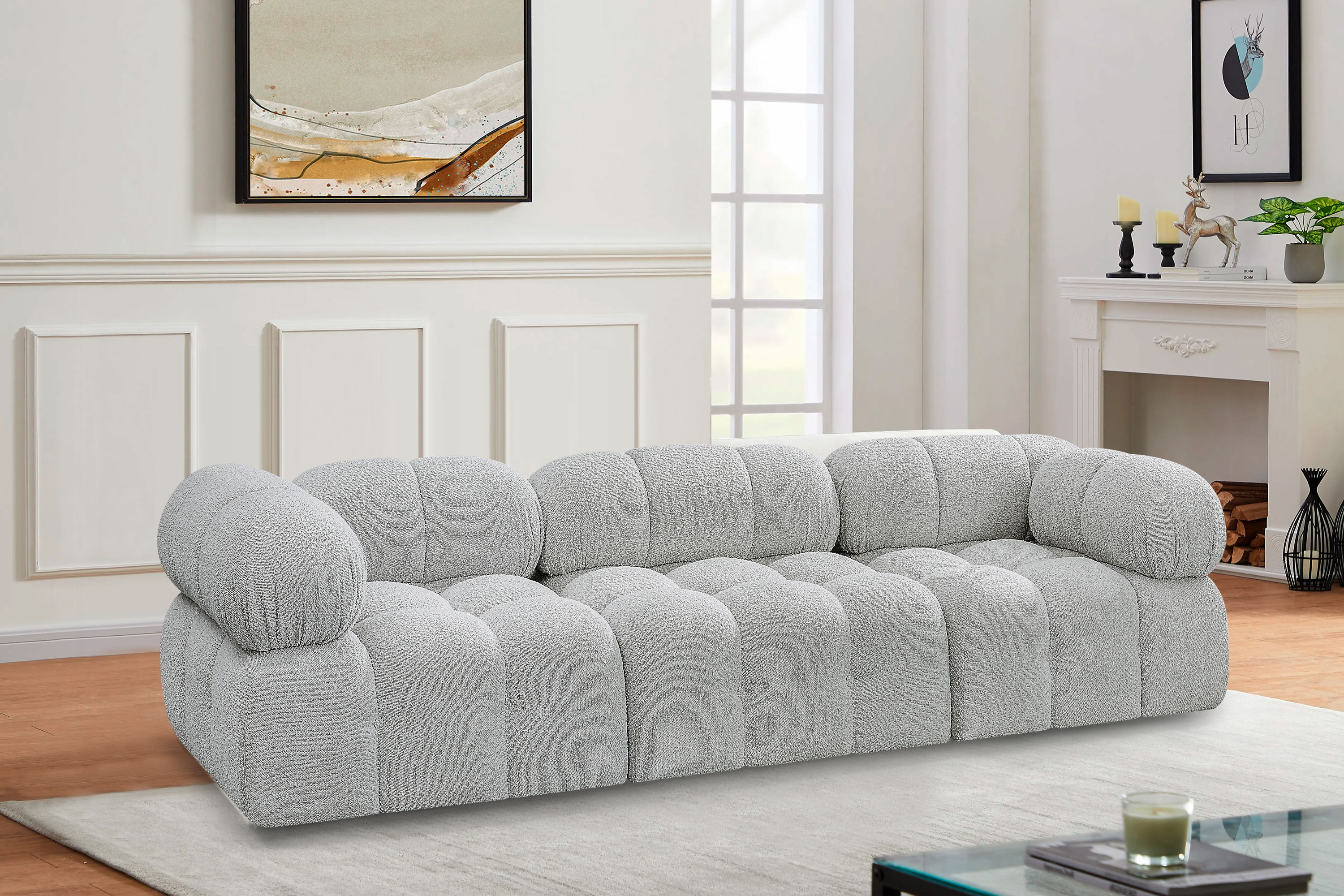 Ames - 3 Piece Modular Sofa - Gray