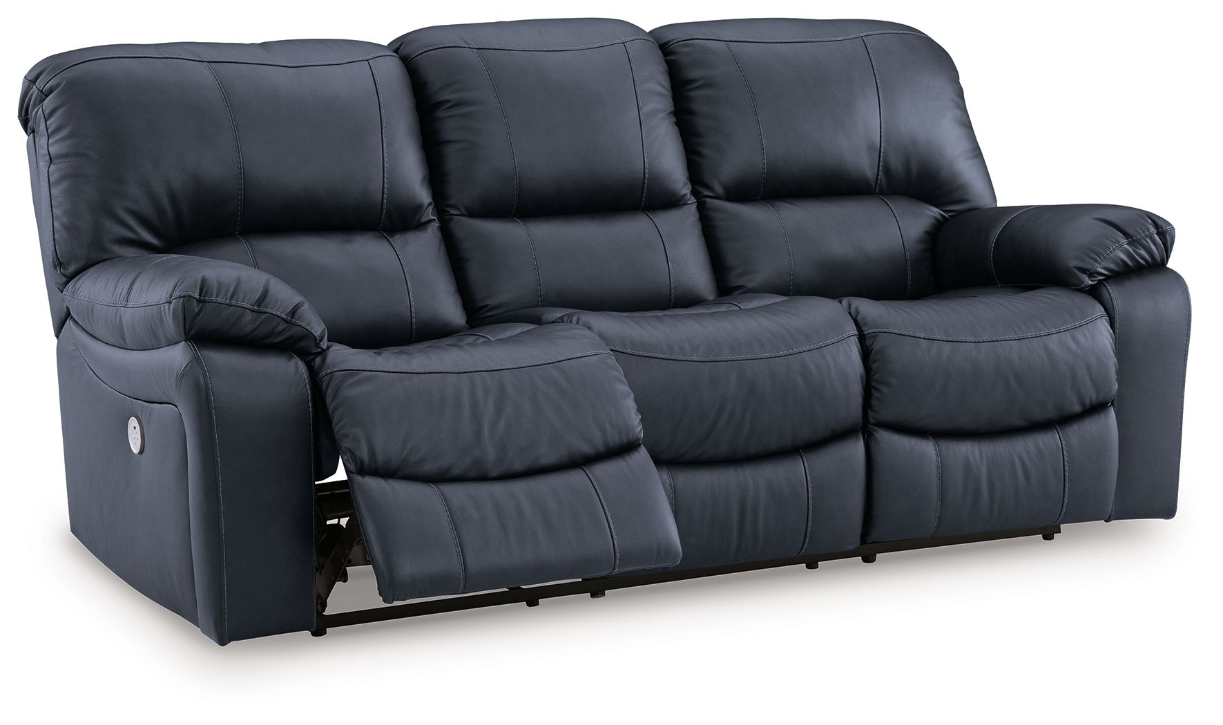 Ashley Furniture Leesworth - Power Reclining Sofa - Ocean - Image 5