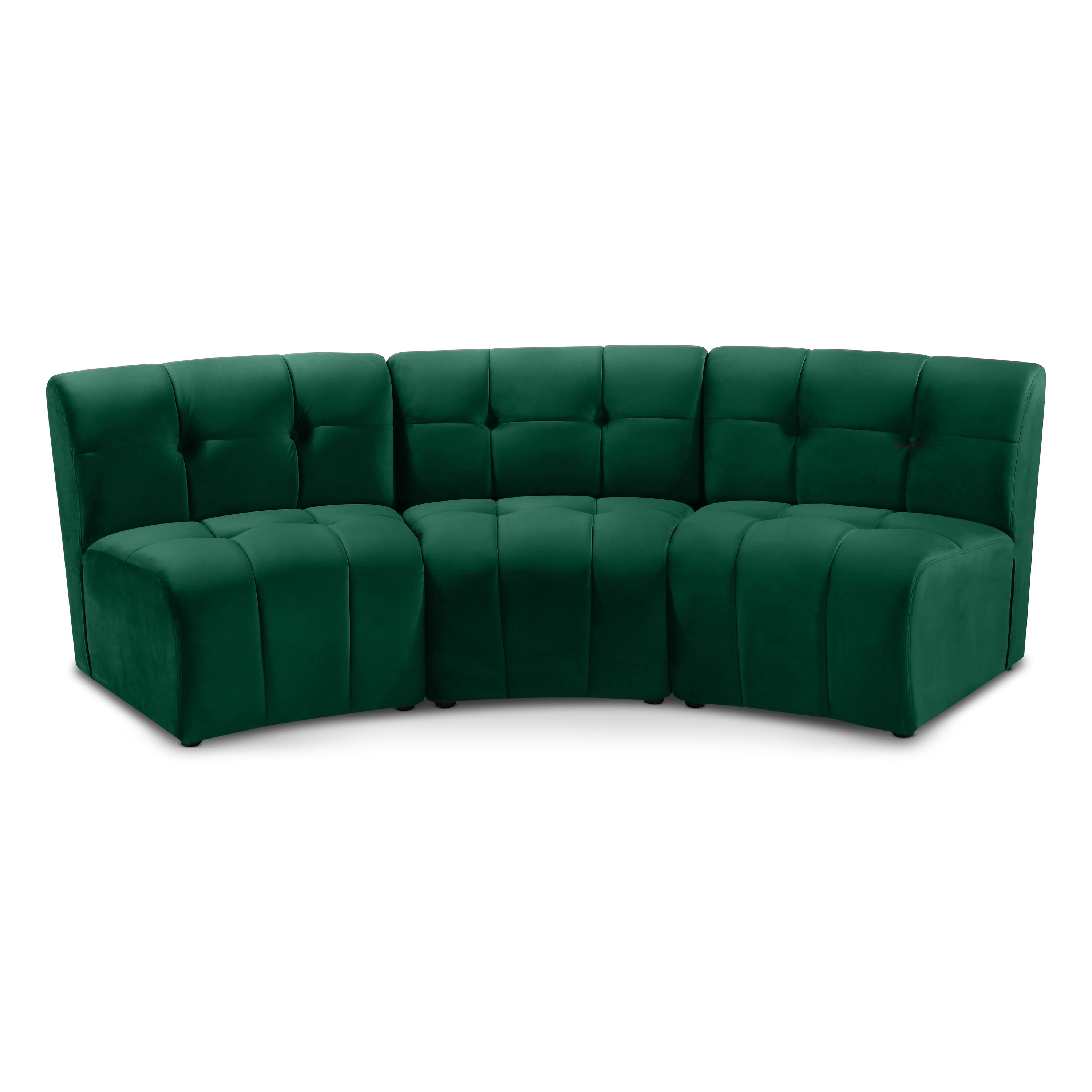 Limitless - 3 Piece Modular Sectional - Green
