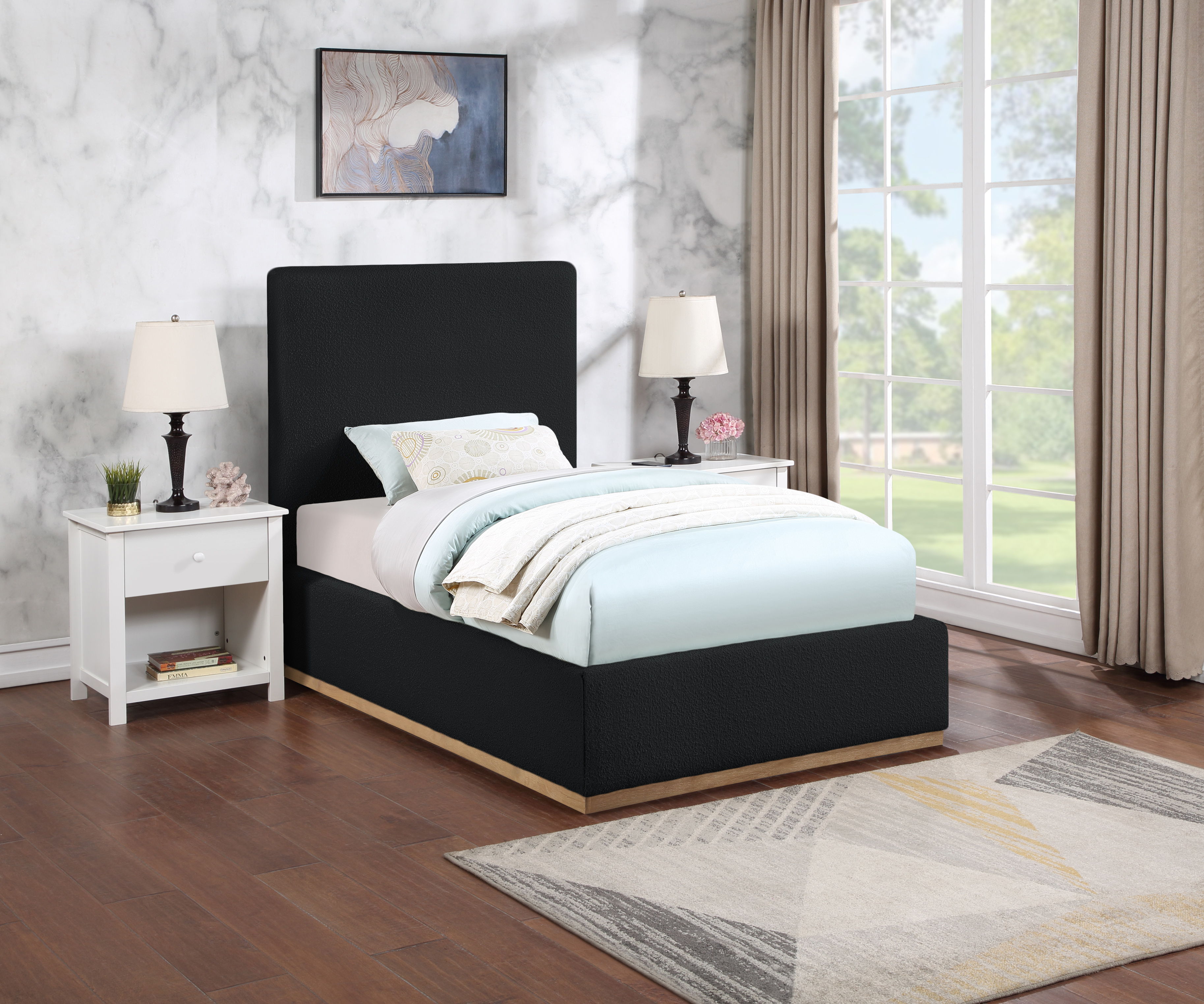 Monaco - Twin Bed - Black
