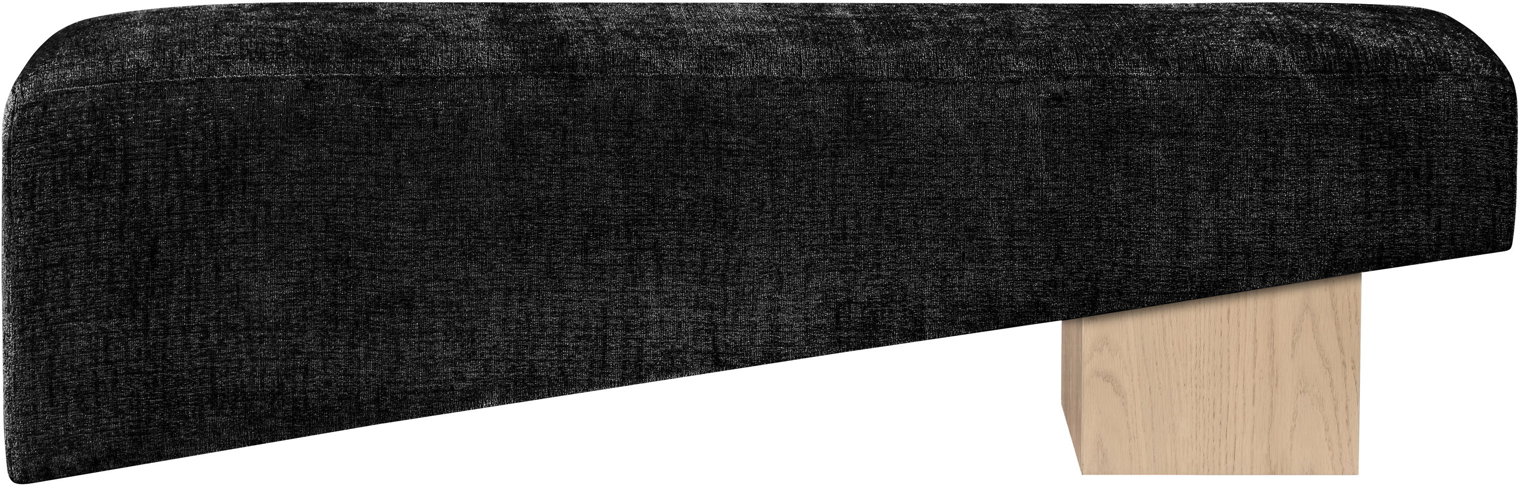 Alora - Bench With Natural Base - Black